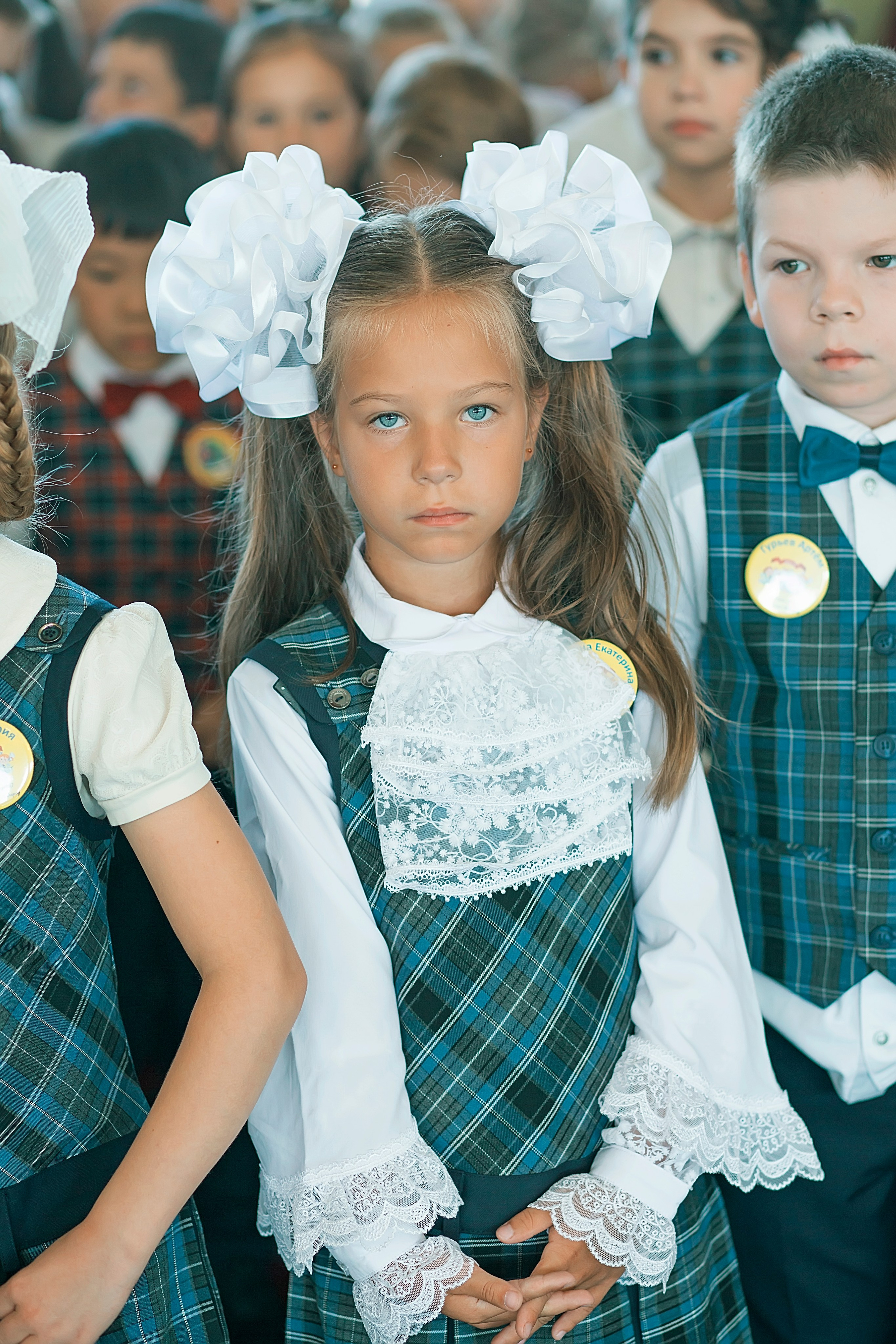 Первый класс линейка, в классе, портреты. Семейный и детский фотограф в Нижнем Новгороде