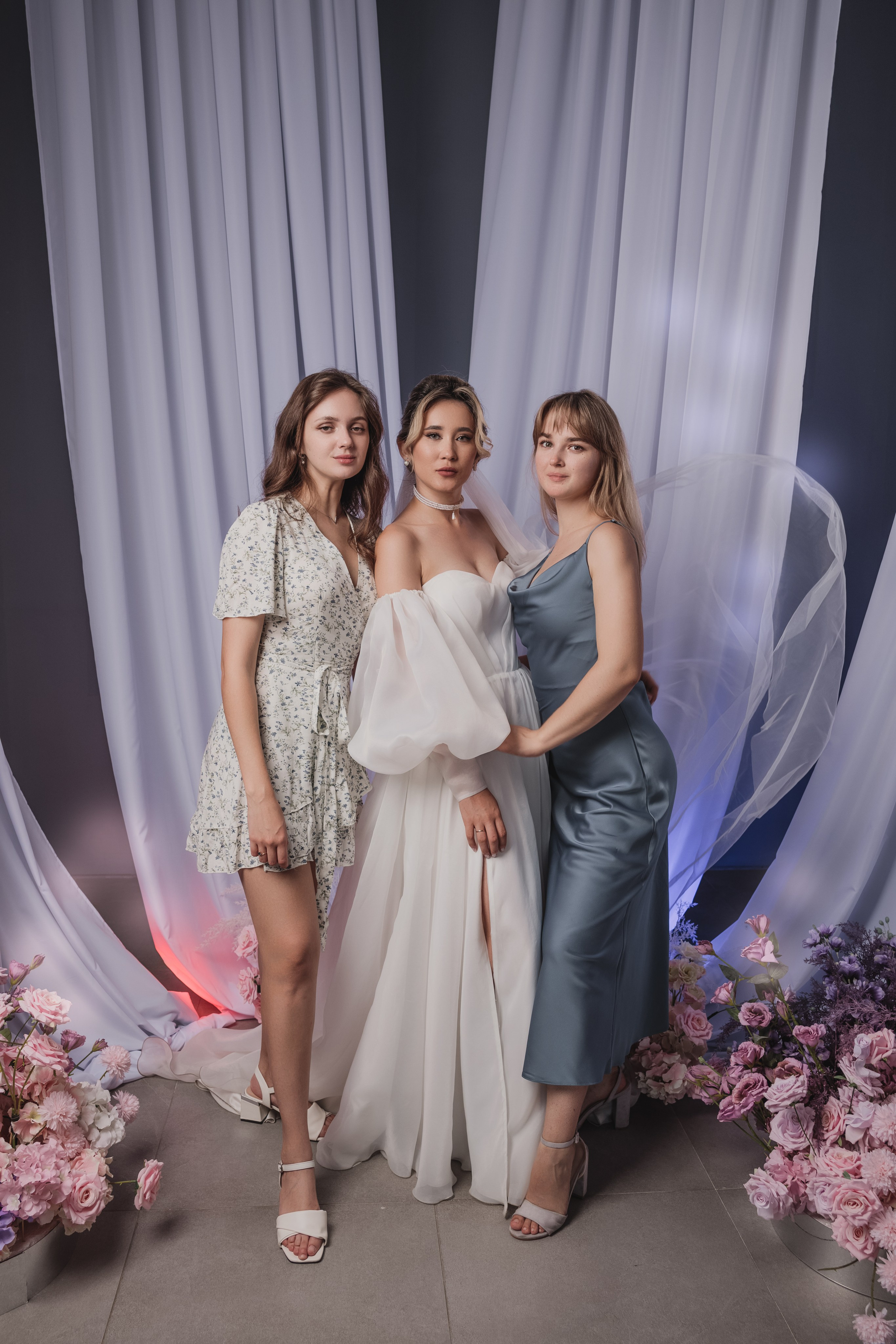 Свадебная фотосессия в фотостудии г. Саратова Яна и Сергей 28.08.2024. Свадебный фотограф, портретный фотограф в Москве и Саратове Оксана Анциферова