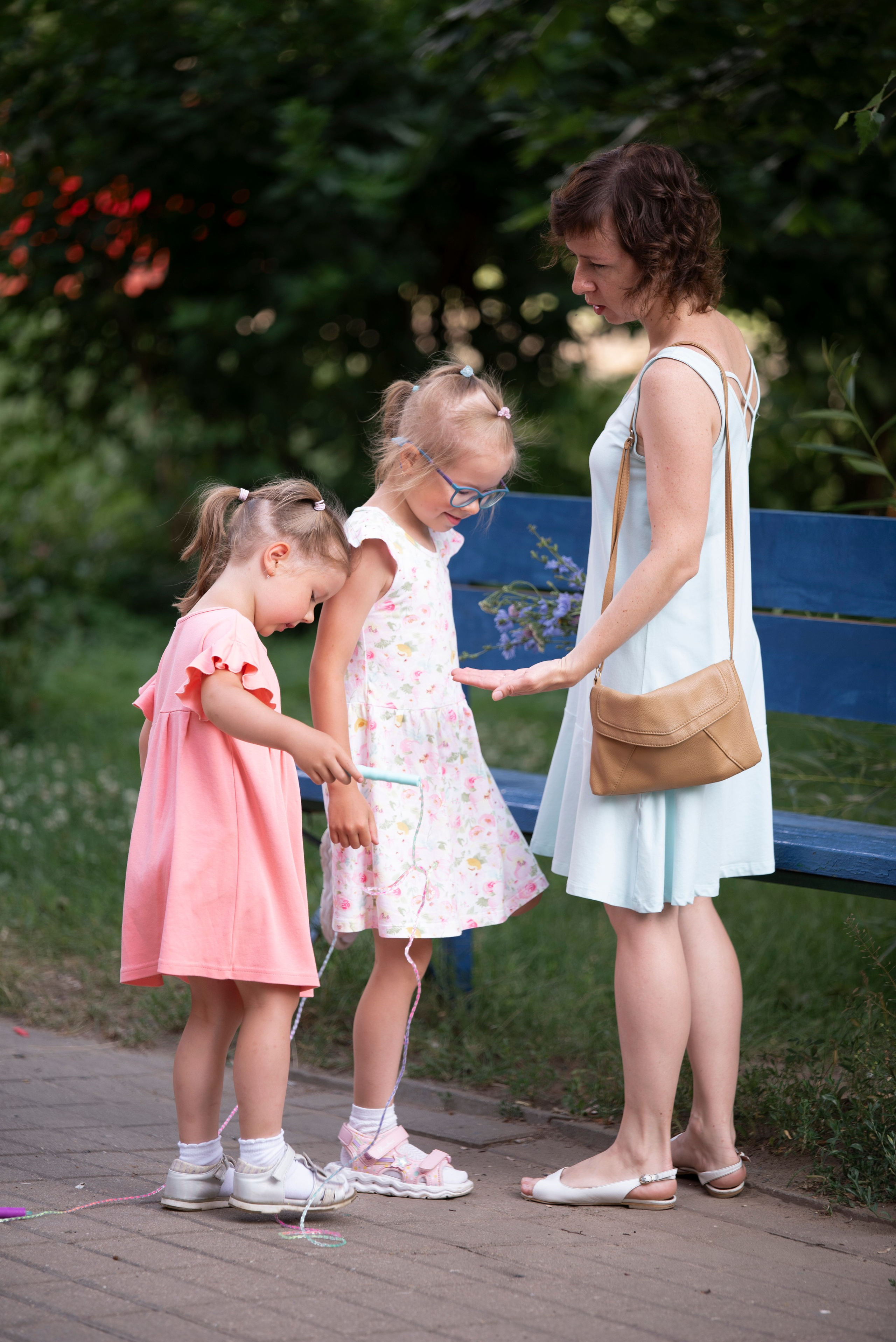 Настена с дочками. Женский и семейный фотограф в Москве, Железнодорожном Анастасия Кинёва