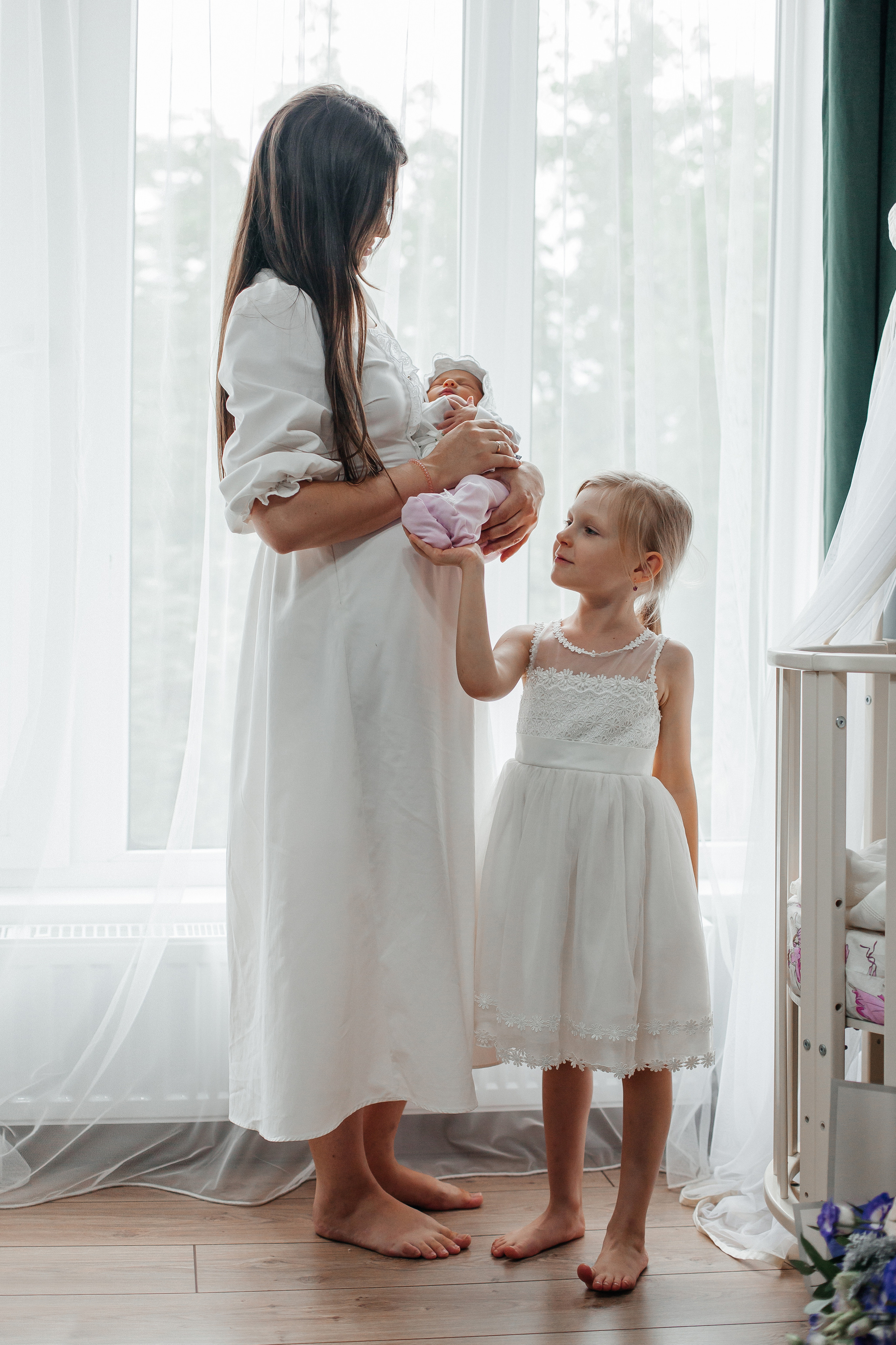 Домашняя фотосессия после выписки из роддома Пятигорск. Фотограф Ставрополь Пятигорск Елизавета Дарина