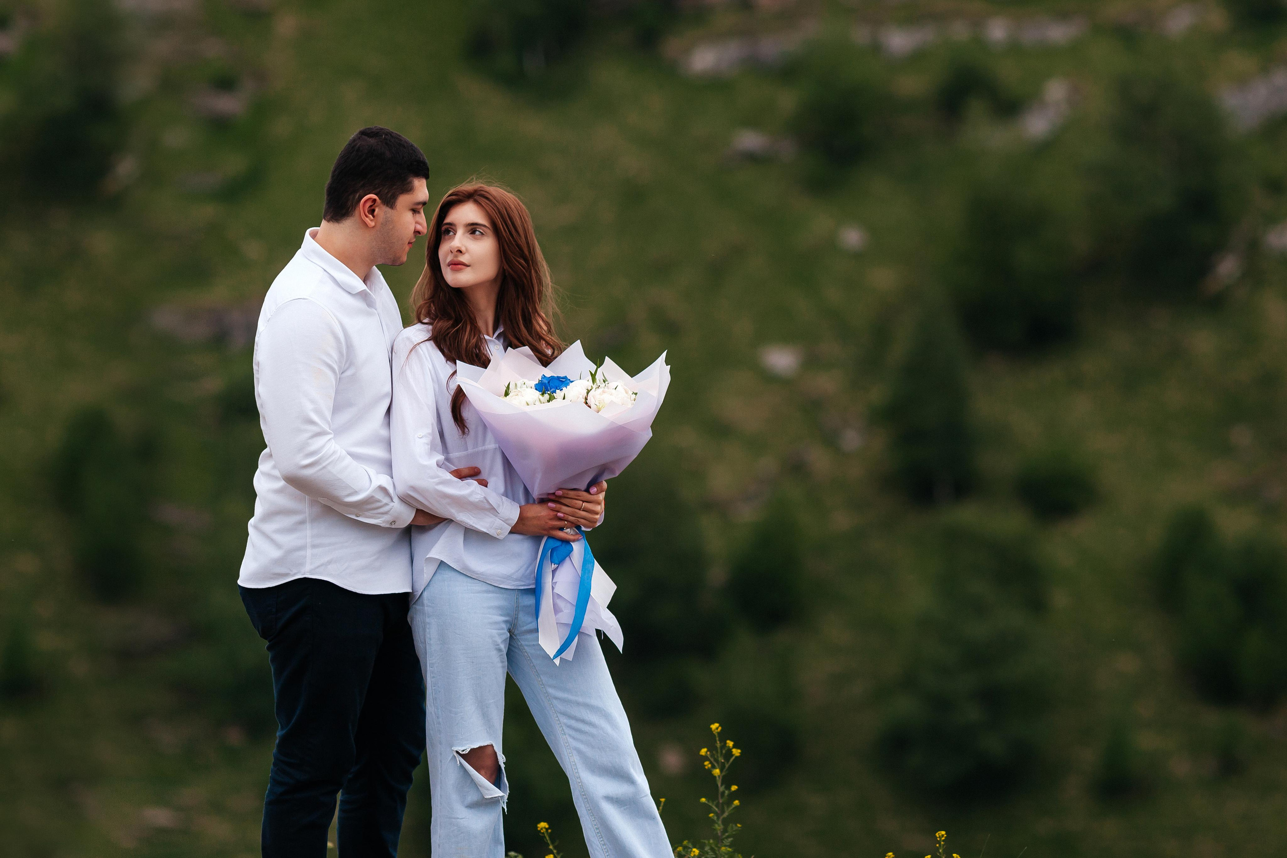Предложение руки и сердца — Березовское ущелье Кисловодск. Фотограф Ставрополь Пятигорск Елизавета Дарина