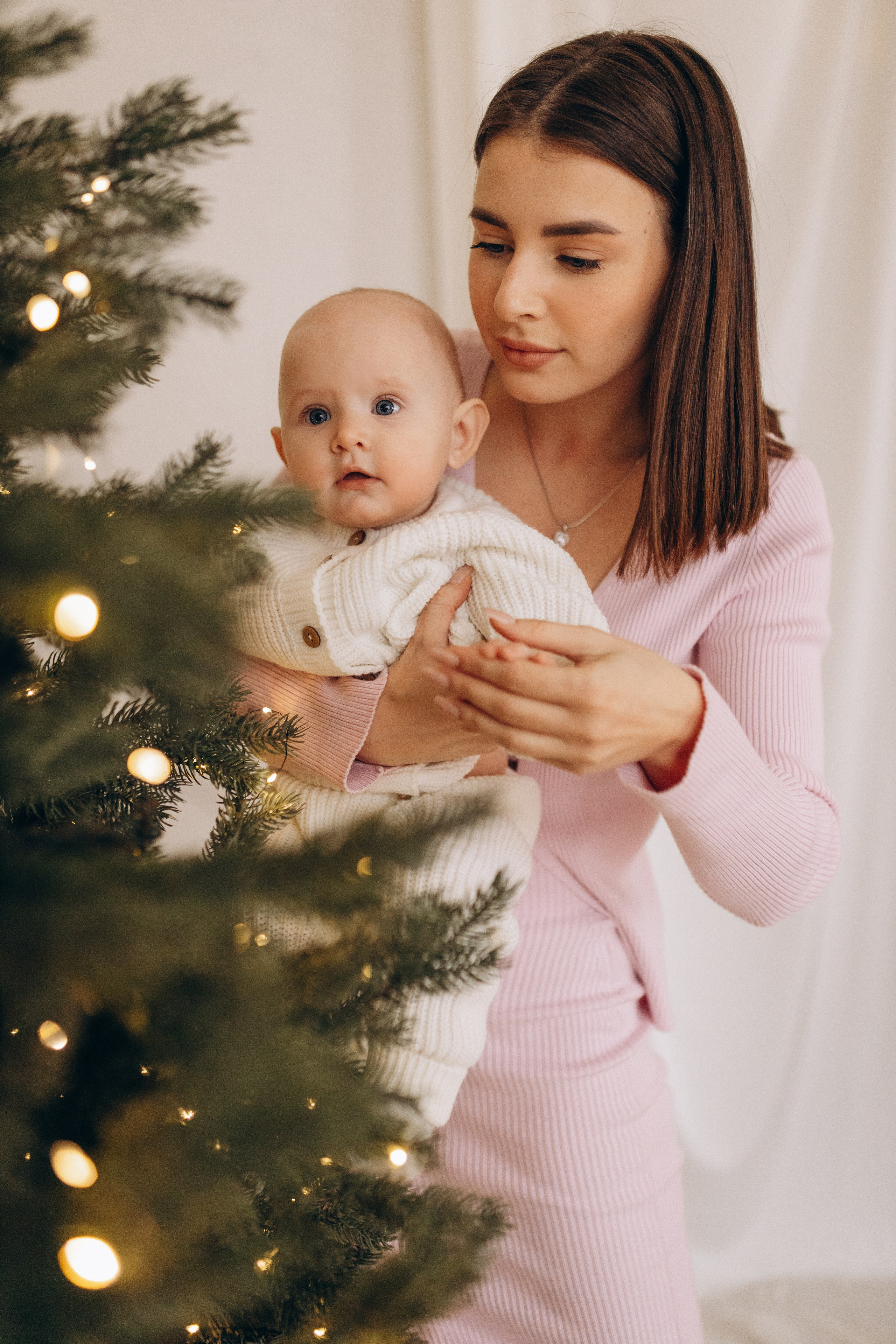 Новогодняя фотосессия с малышкой в студии. Семейный фотограф в Самаре Елена Ефимова