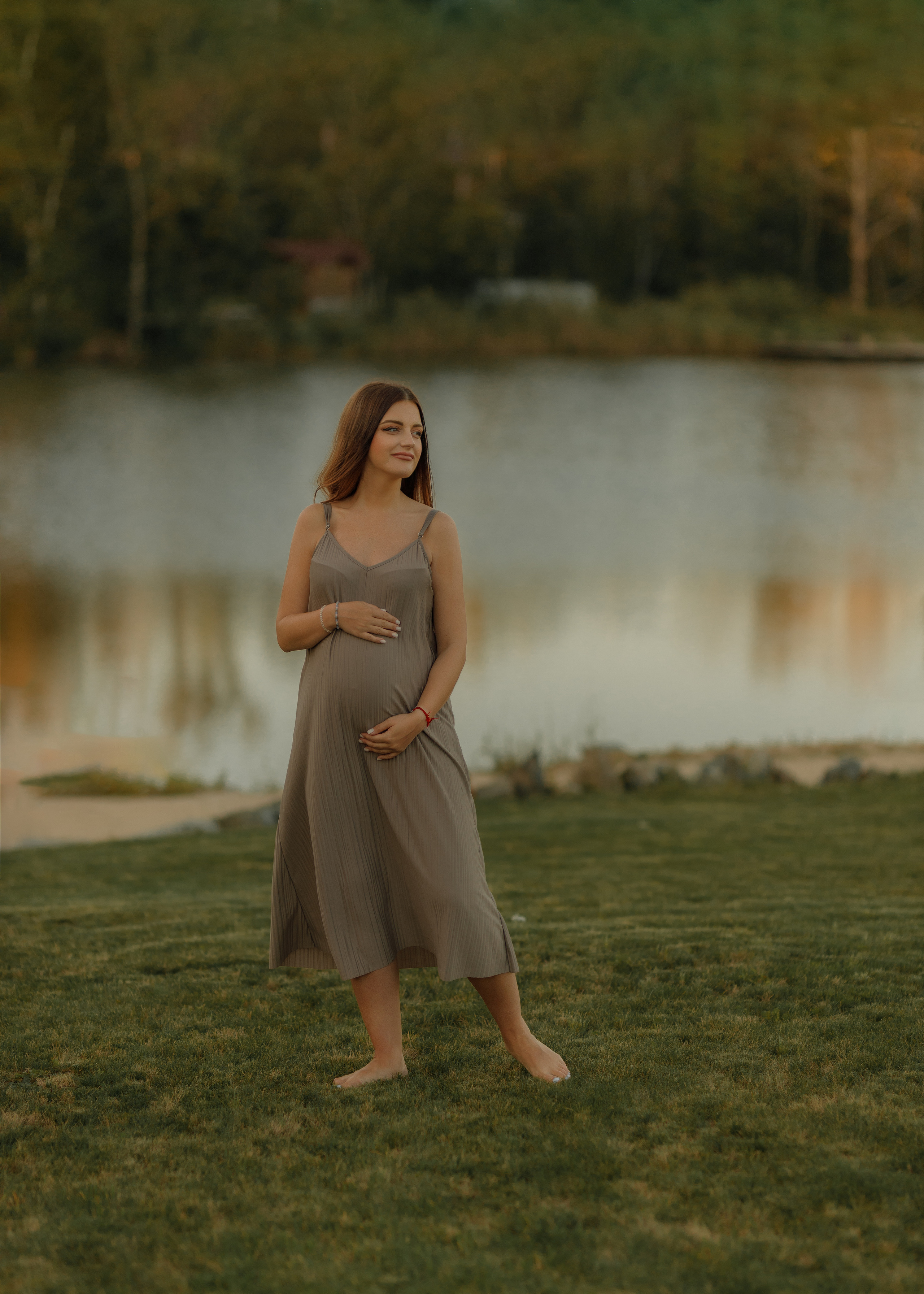 Анна, фотосессия беременности в Парке Озера. Фотограф женского портрета, беременности и материнства Харькова Елена