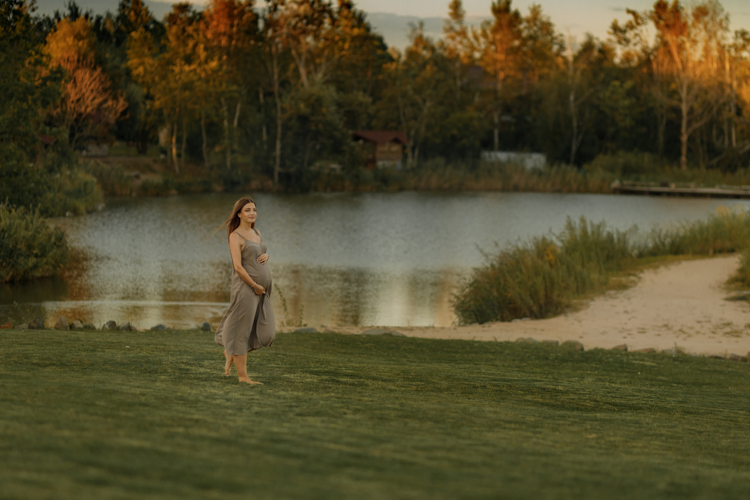 Анна, фотосессия беременности в Парке Озера. Фотограф женского портрета, беременности и материнства Харькова Елена