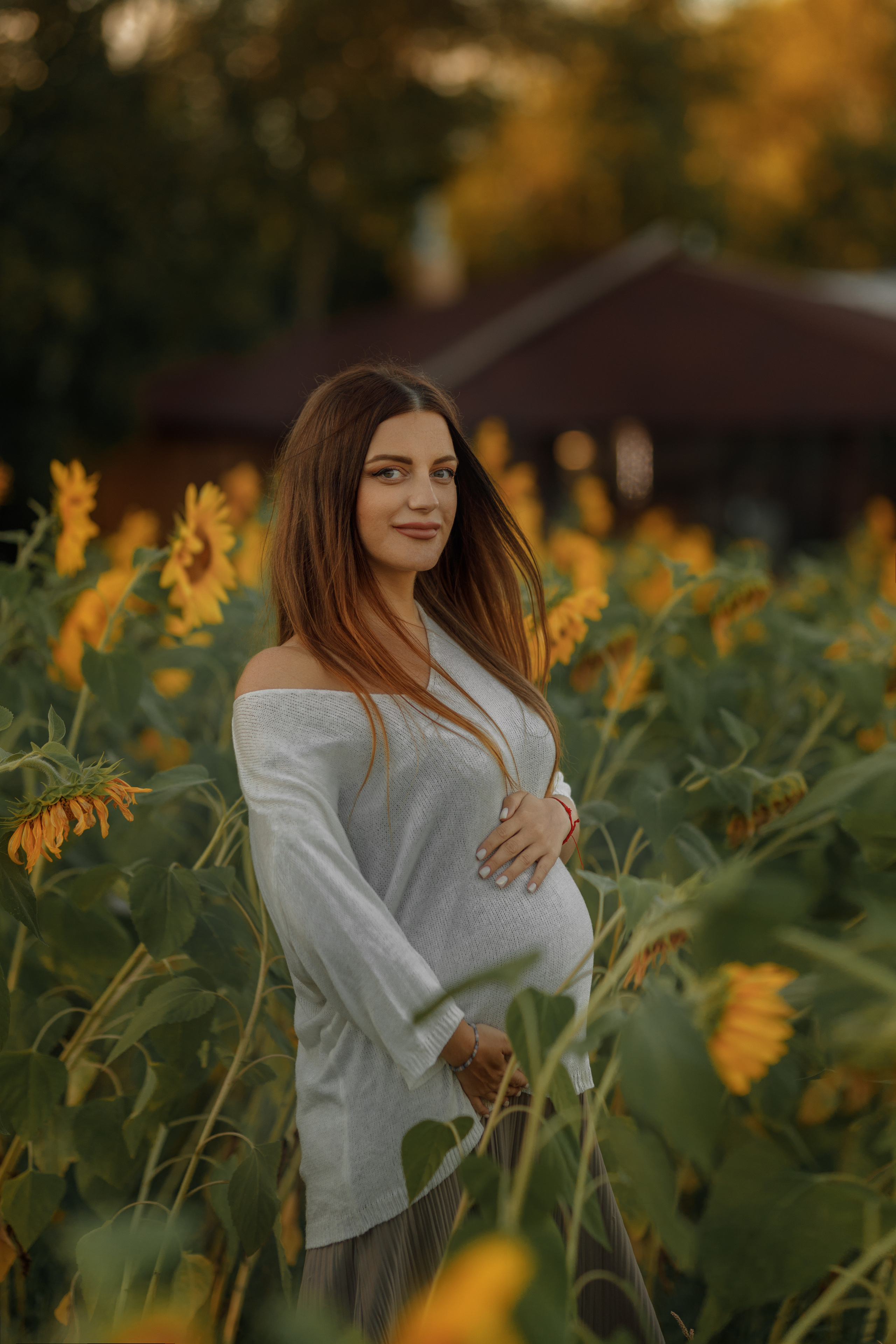 Анна, фотосессия беременности в Парке Озера. Фотограф женского портрета, беременности и материнства Харькова Елена