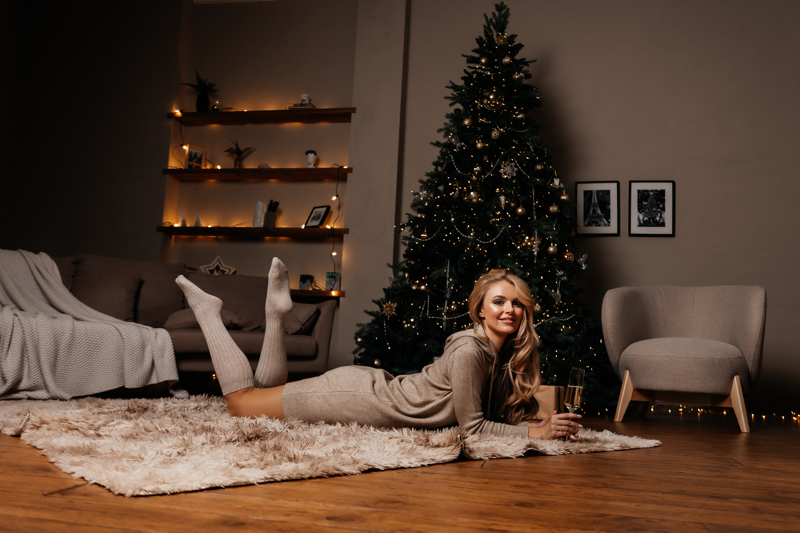 Новогодние фотосессии. Фотограф женского портрета, беременности и материнства Харькова Елена