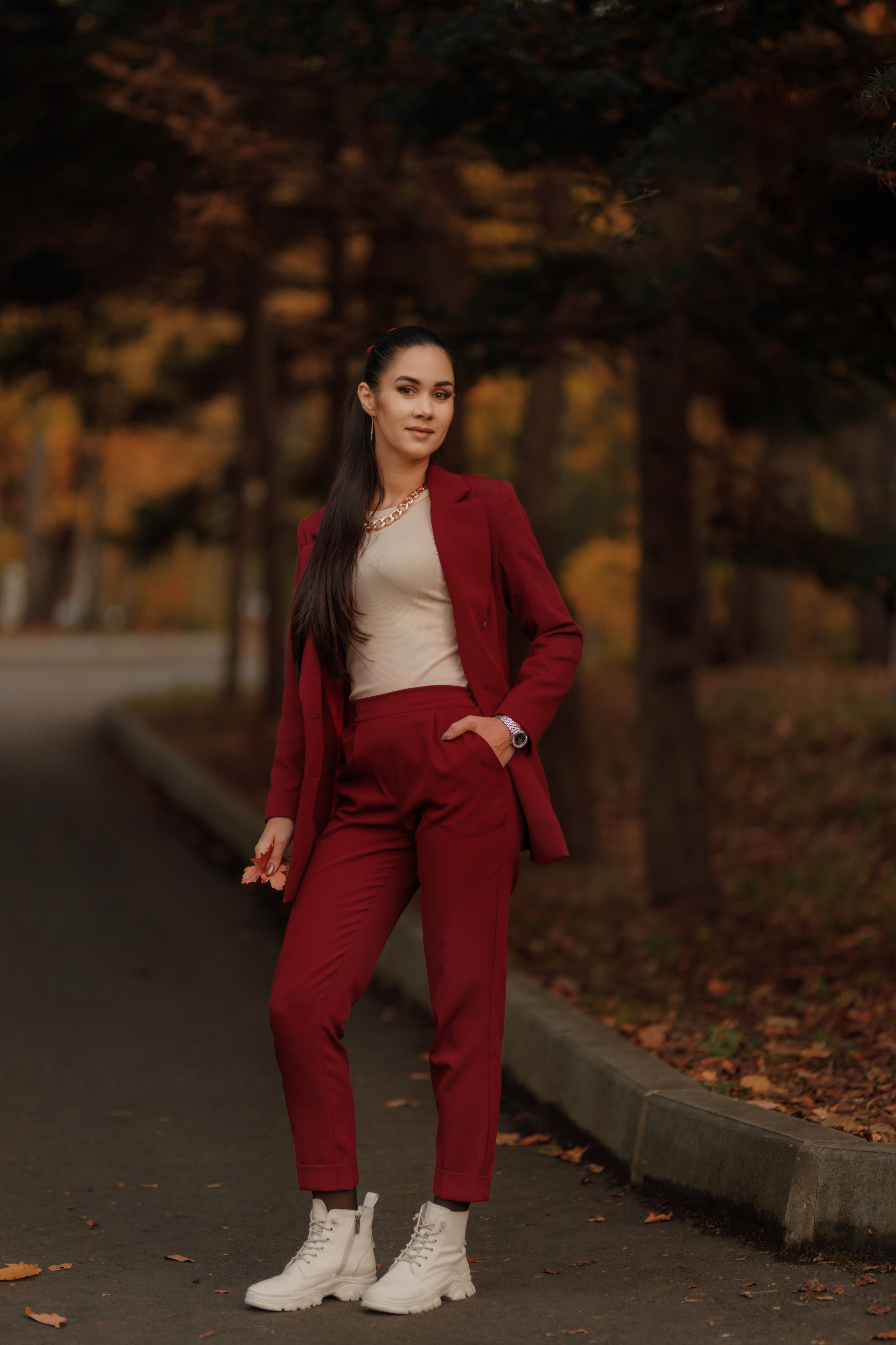 Анна, осенняя фотопрогулка. Фотограф женского портрета, беременности и материнства Харькова Елена