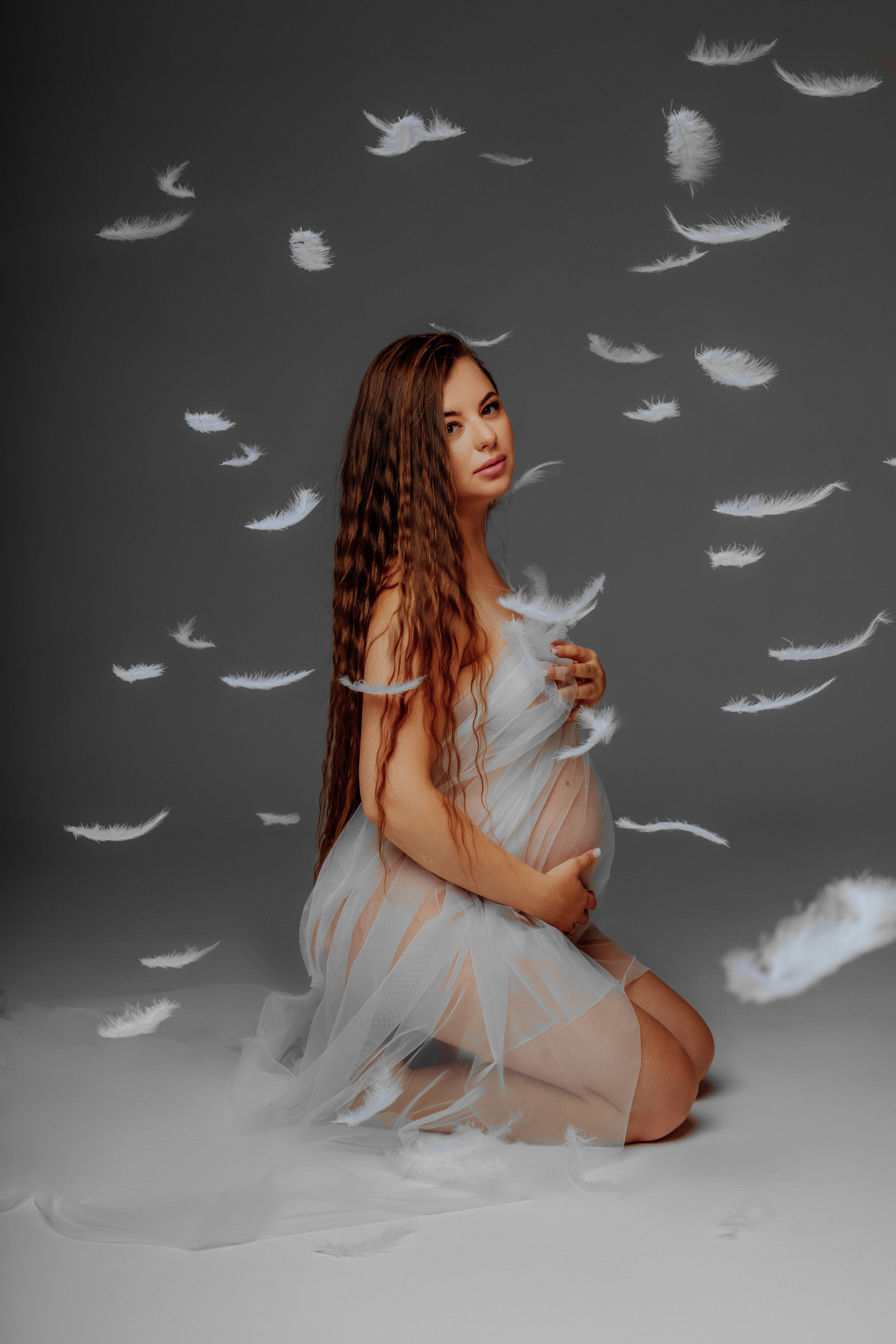 Арбузная съемка с Вероников. Фотограф женского портрета, беременности и материнства Харькова Елена