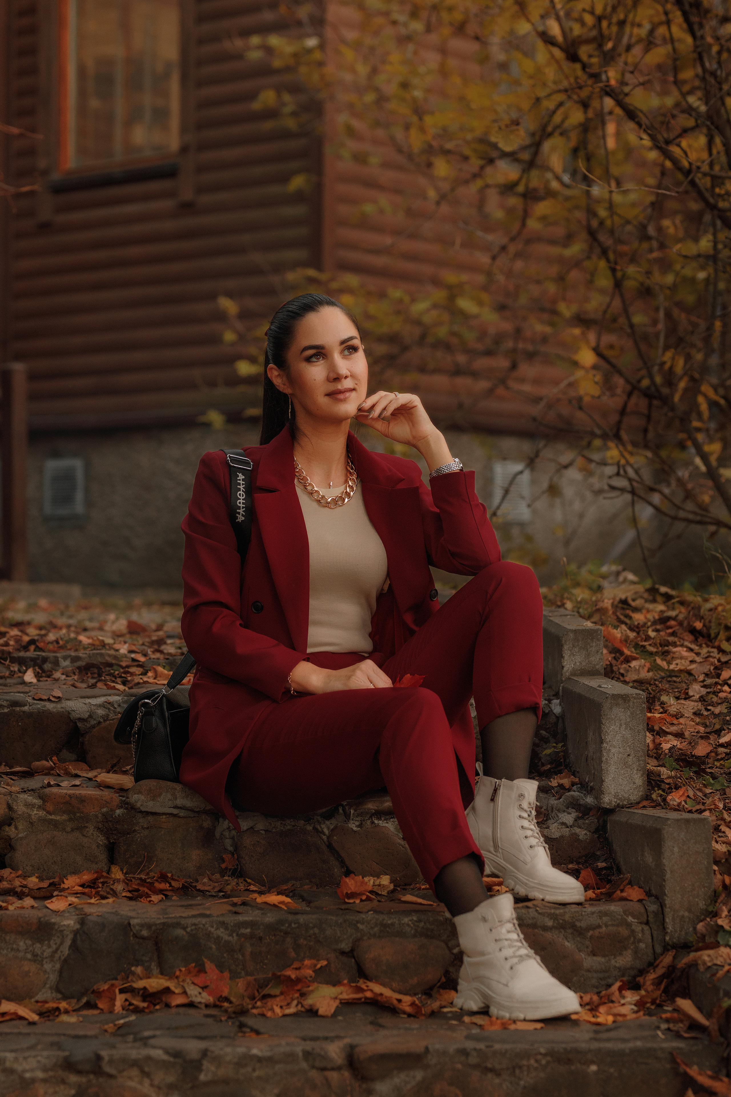 Анна, осенняя фотопрогулка. Фотограф женского портрета, беременности и материнства Харькова Елена