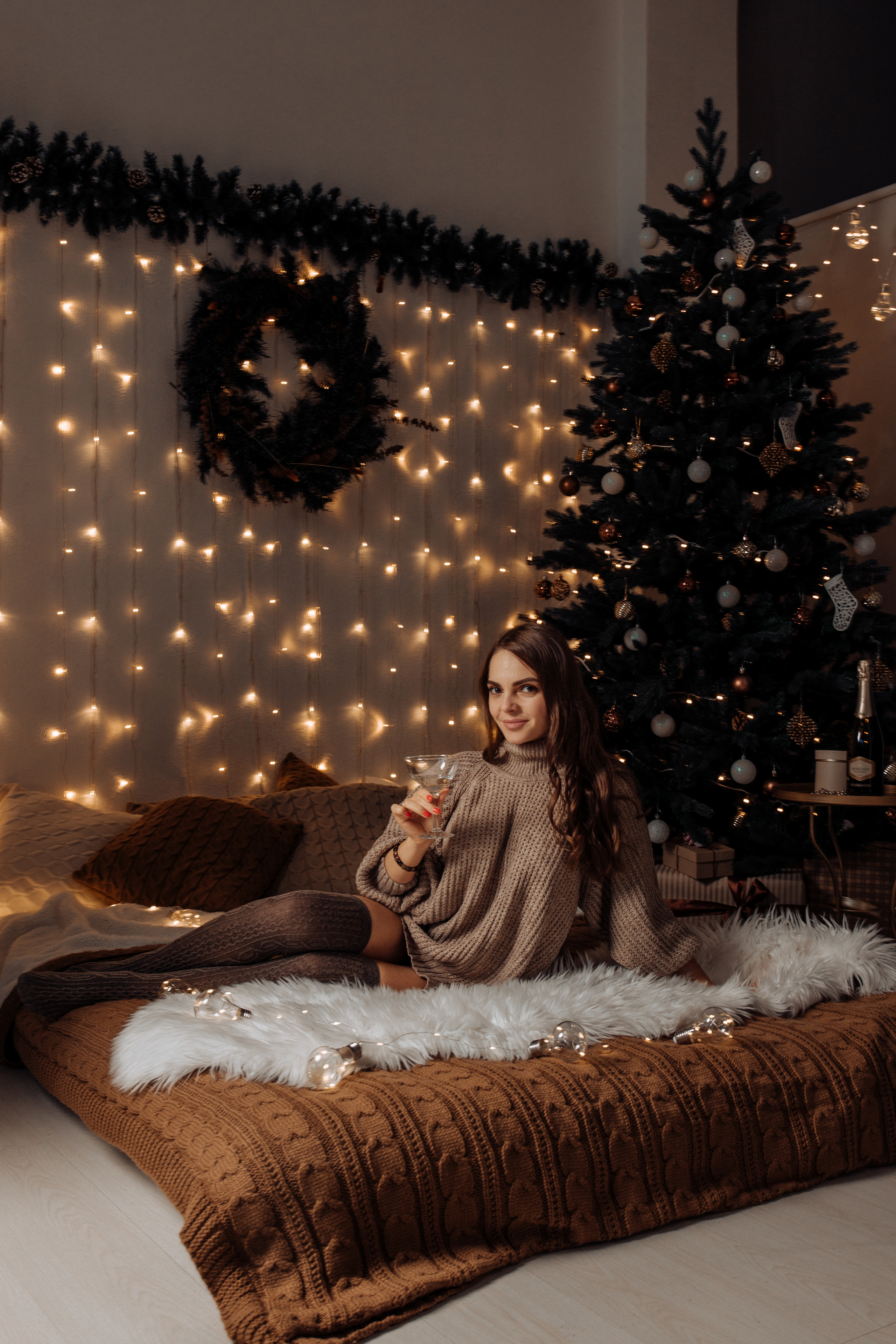 Новогодние фотосессии. Фотограф женского портрета, беременности и материнства Харькова Елена