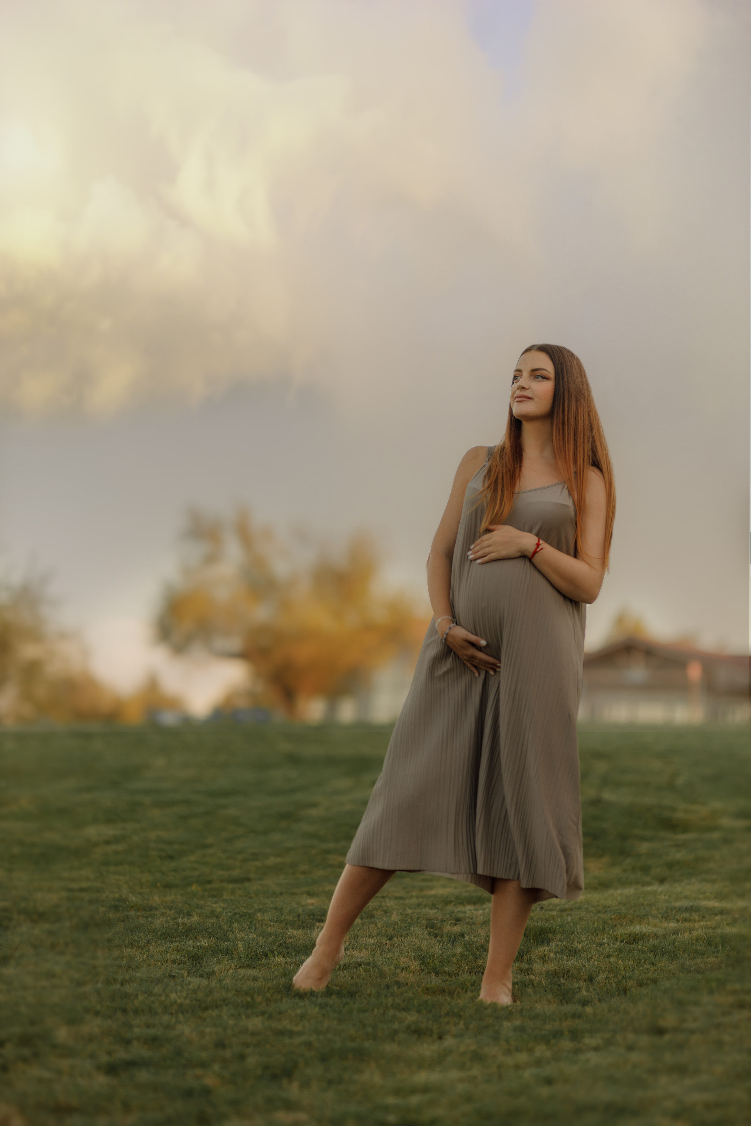 Анна, фотосессия беременности в Парке Озера. Фотограф женского портрета, беременности и материнства Харькова Елена