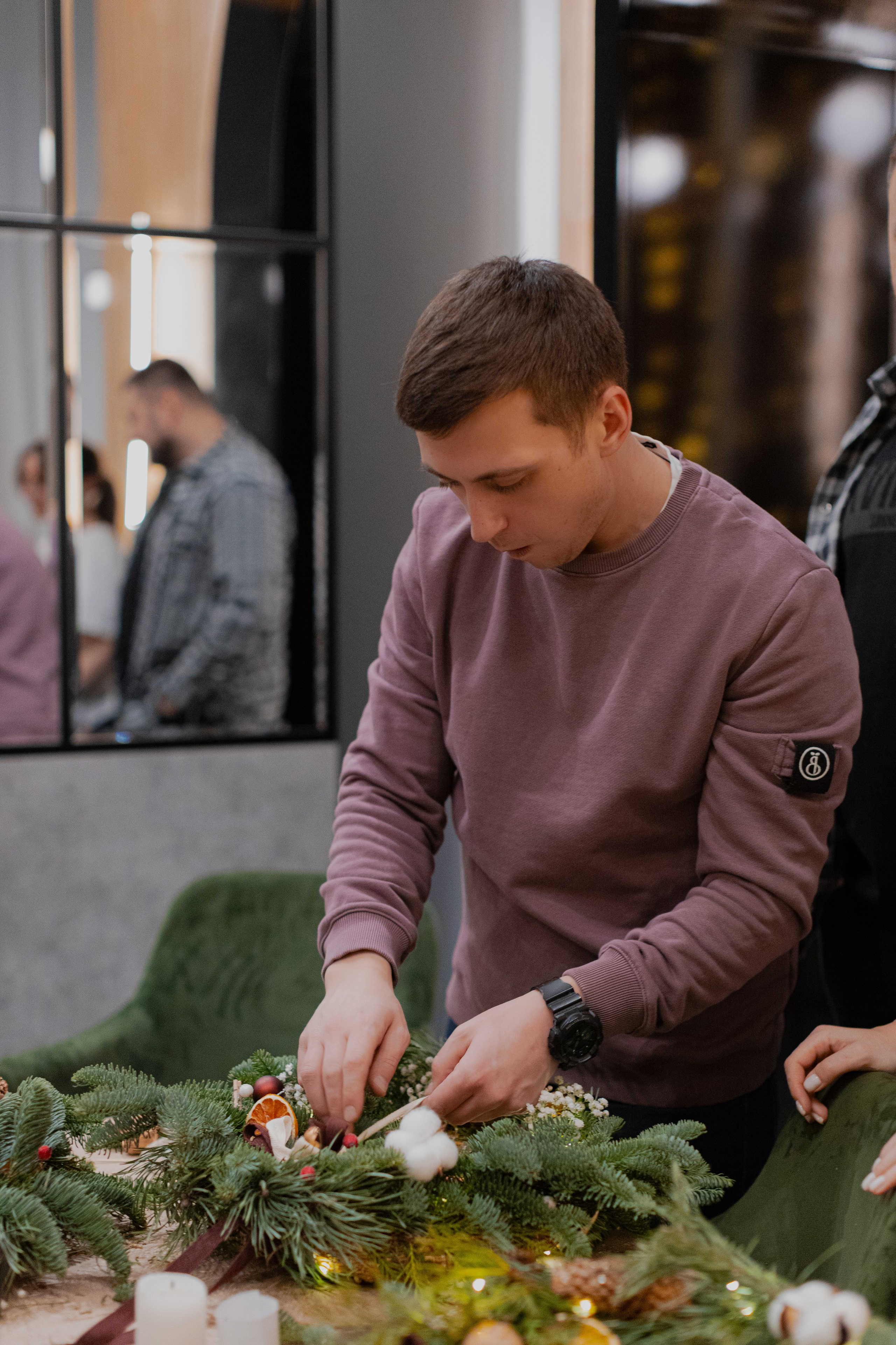 Мк Новогодний Венок. Анастасия Ракчеева Художник