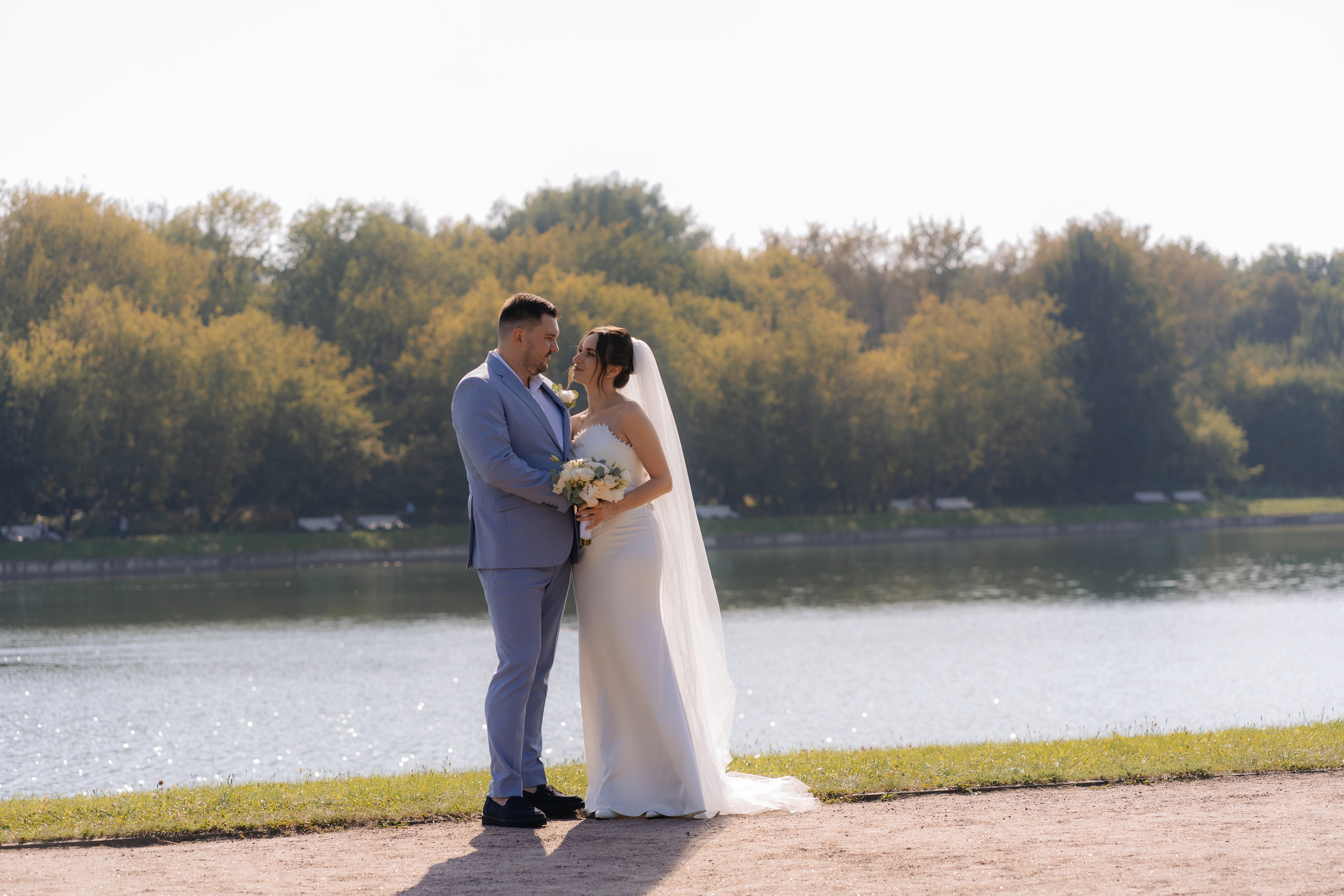 Свадебная фотосессия в Москве, парк Кусково. Свадебный фотограф в Москве Анна Полушина