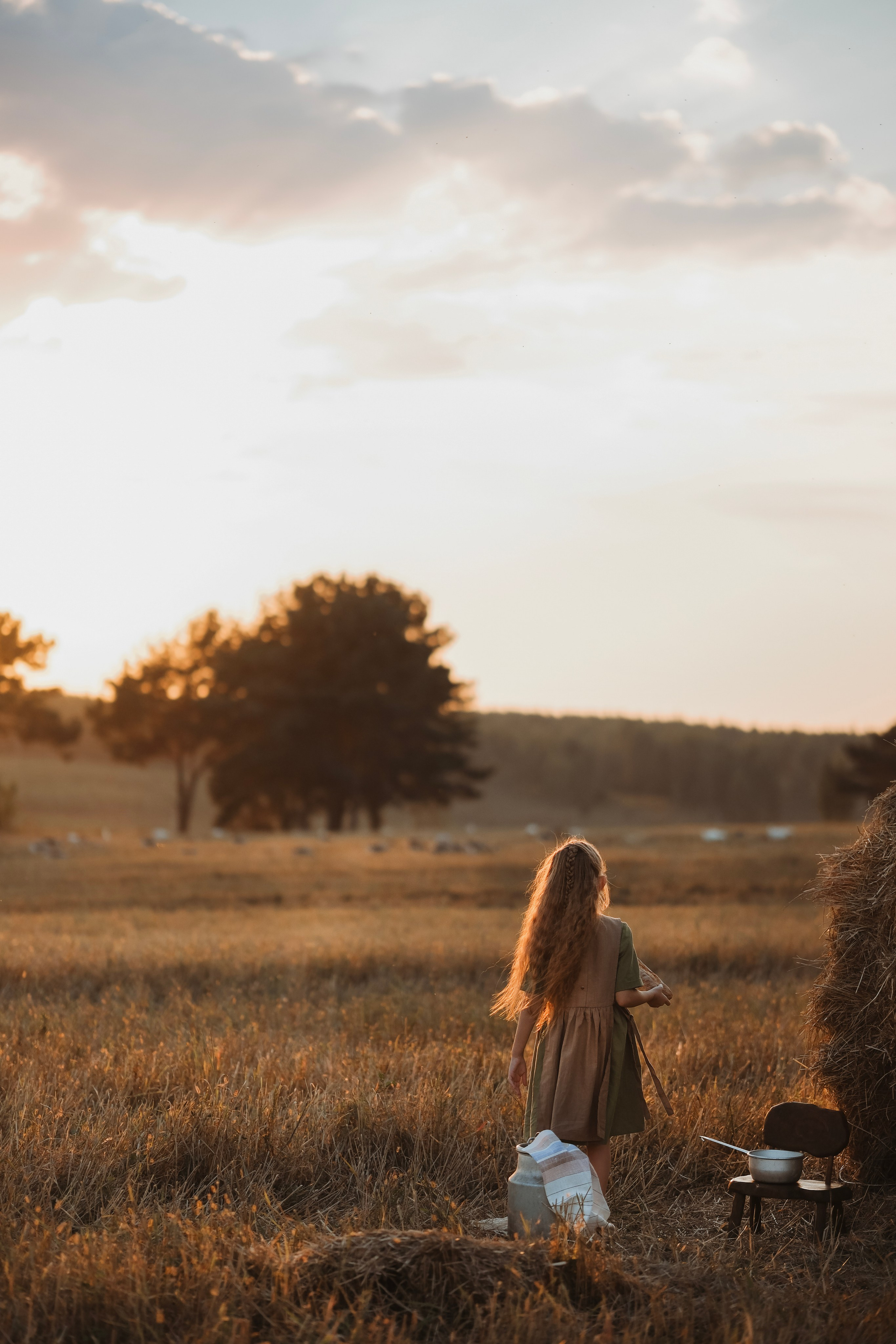 По полюшку. Фотограф новорожденных в Брянске Анжелика Прохоренкова