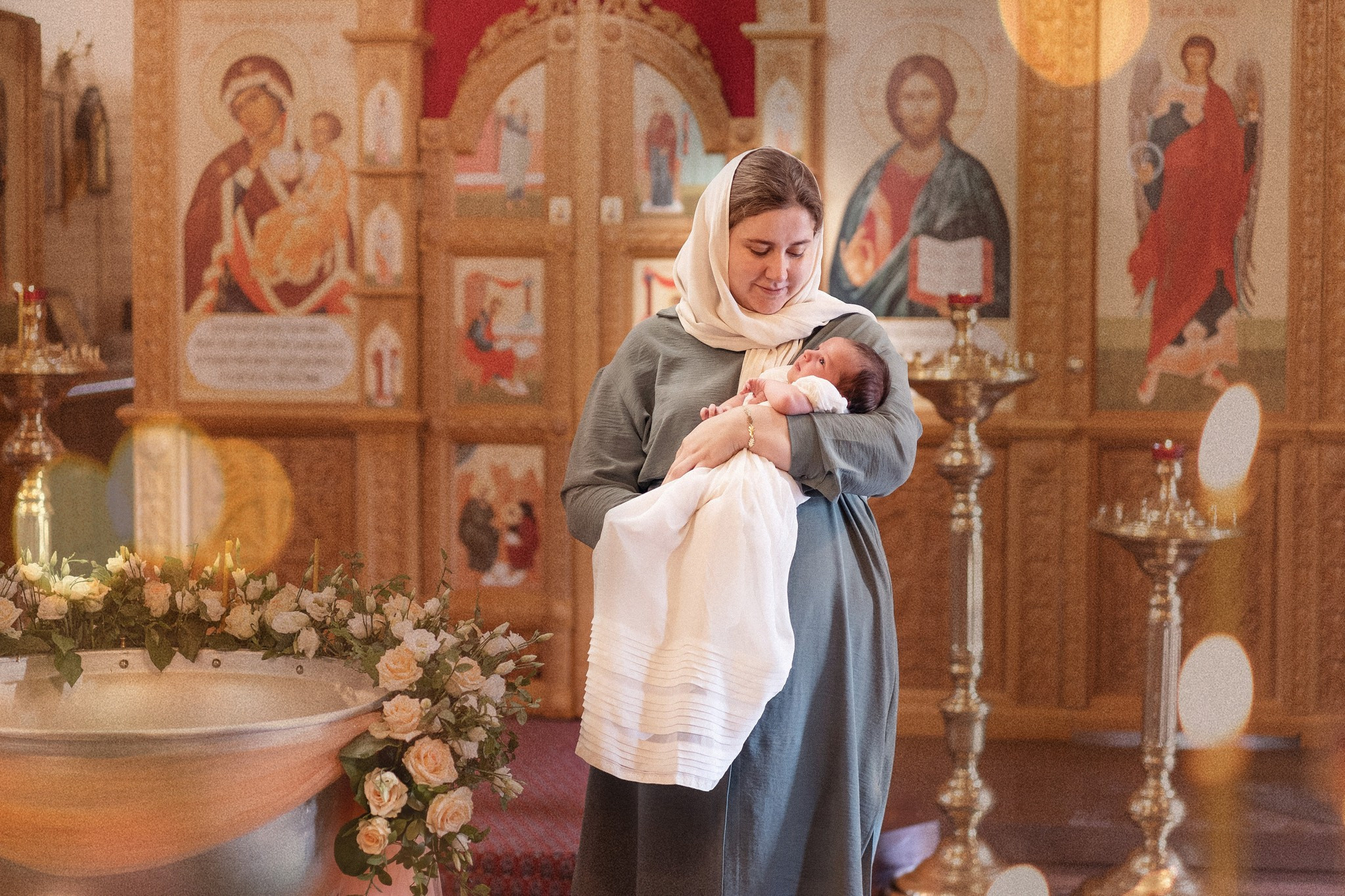Крещение. Ольга Курдюмова, Фотограф новорожденных и деток до года в Москве