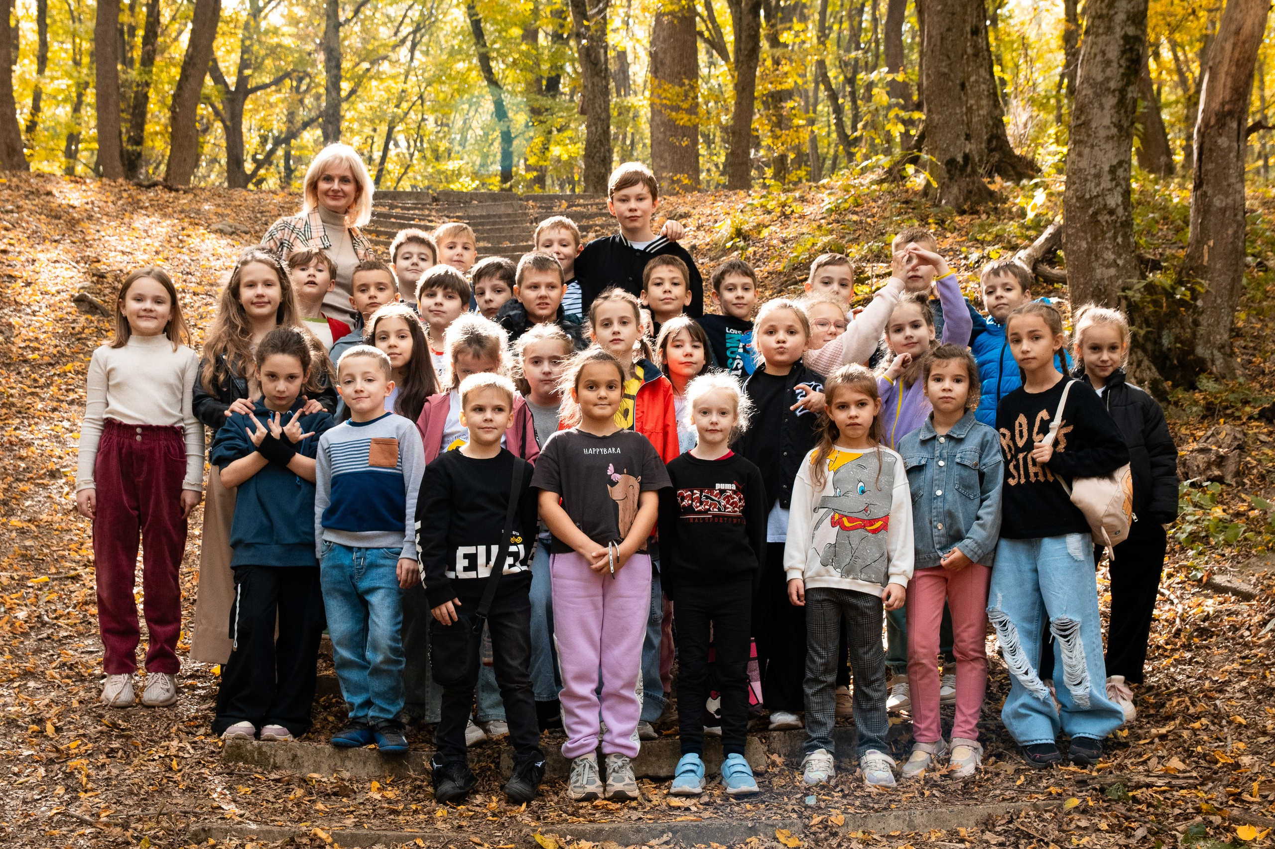 Школьная осенняя фотосессия. Репортажный фотограф в Ставрополе