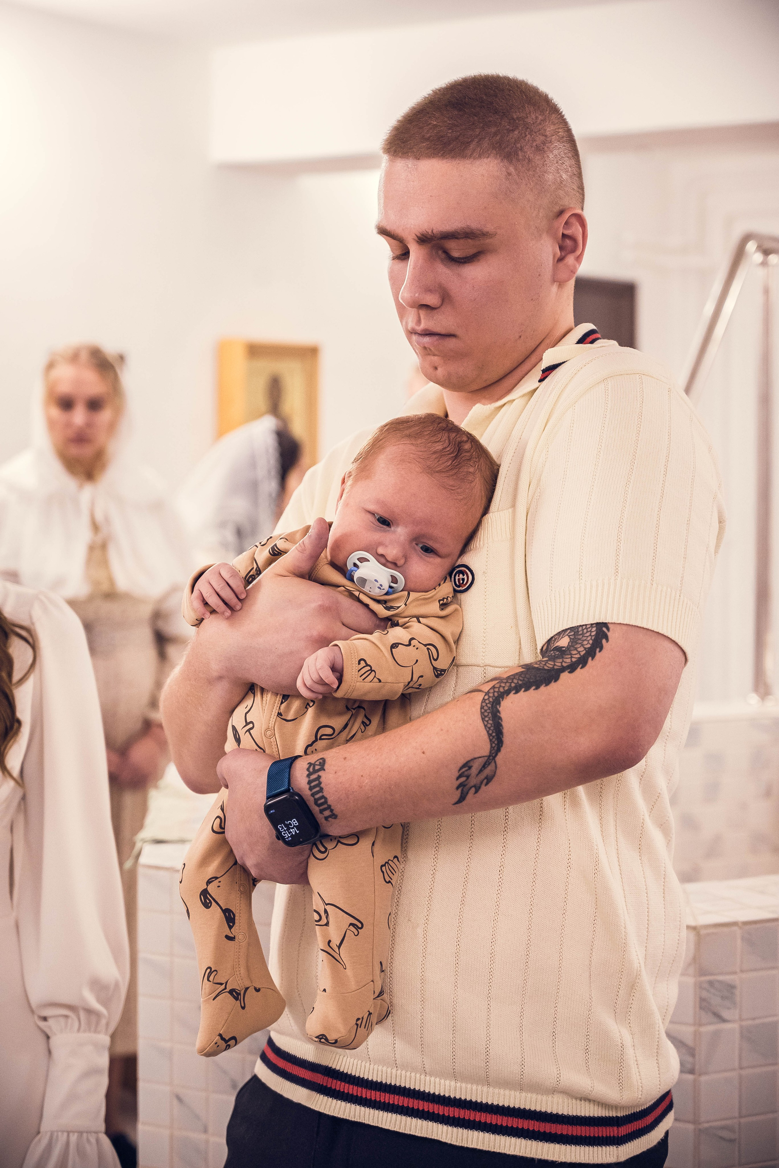 Крещение Мирона. Семейный и детский фотограф Москва