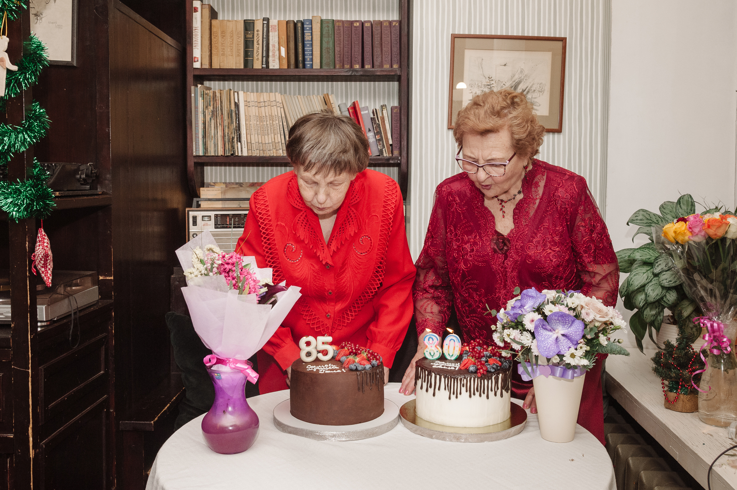 Фотосессия юбилея двух сестер 80 и 85. Семейный фотограф в Москве Елена Снегирева