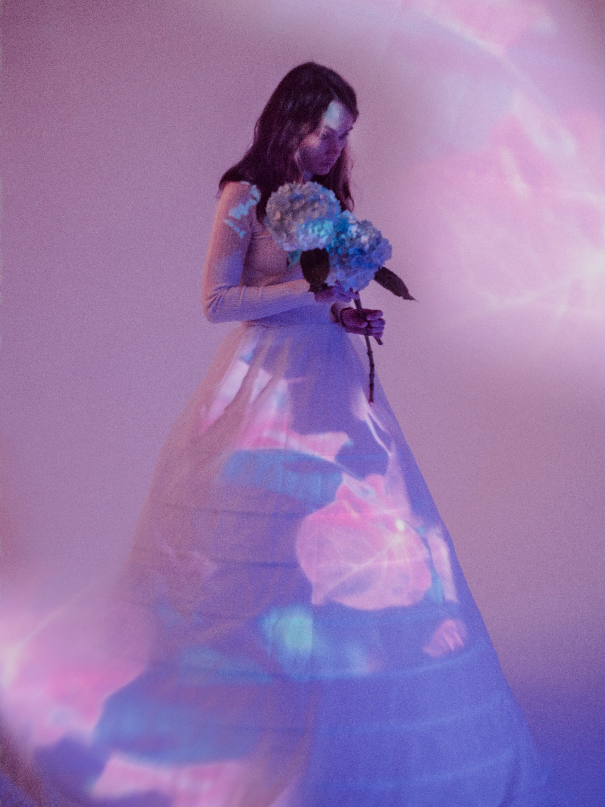 Портретная фотосессия с проектором в студии в Санкт-Петербурге. Светлана Гопанюк. Портретный фотограф. Санкт-Петербург. СПб