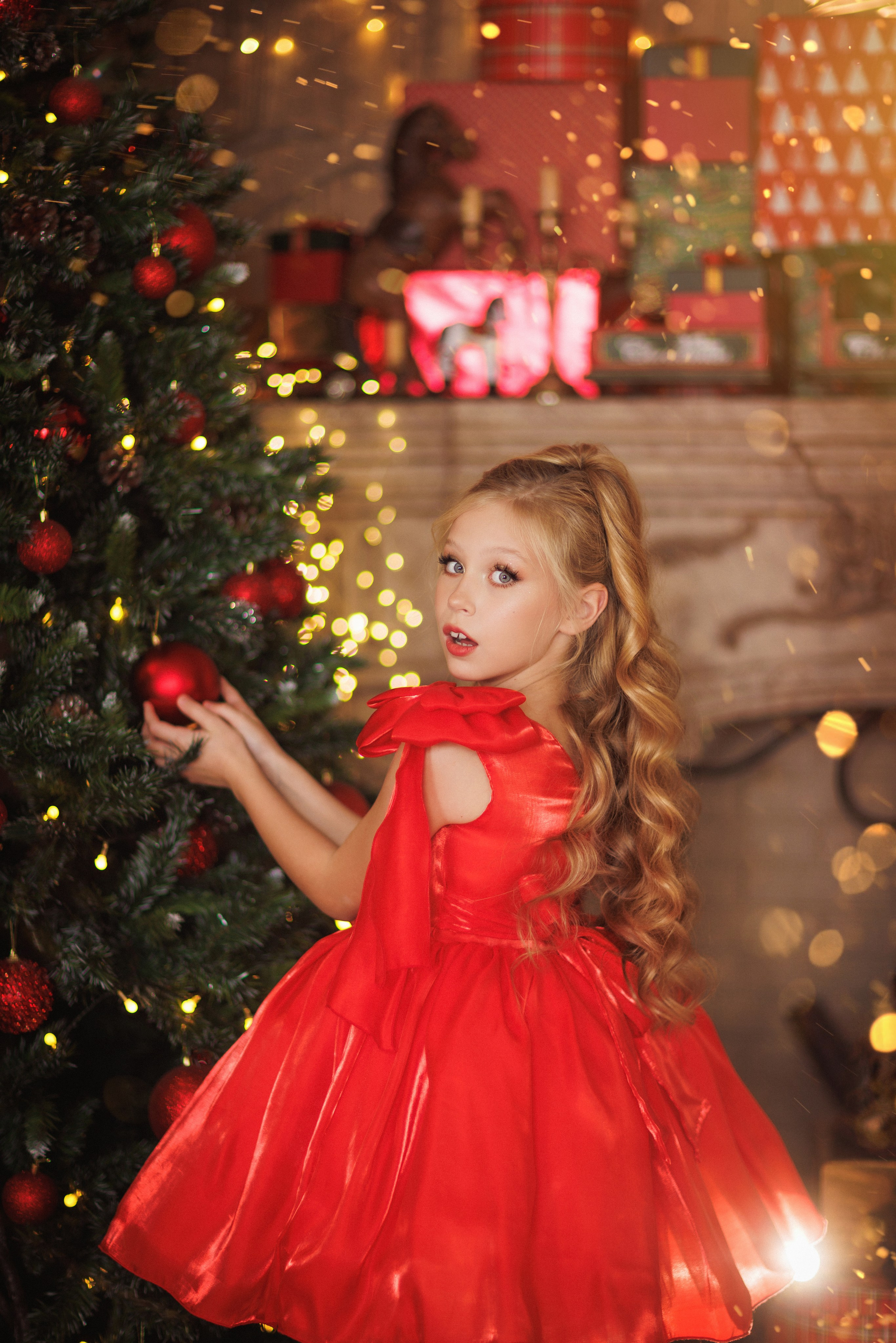 Сказочная новогодняя фотосессия с Сантой, город Краснодар. Семейный и детский фотограф в Краснодаре Анна Трашкова