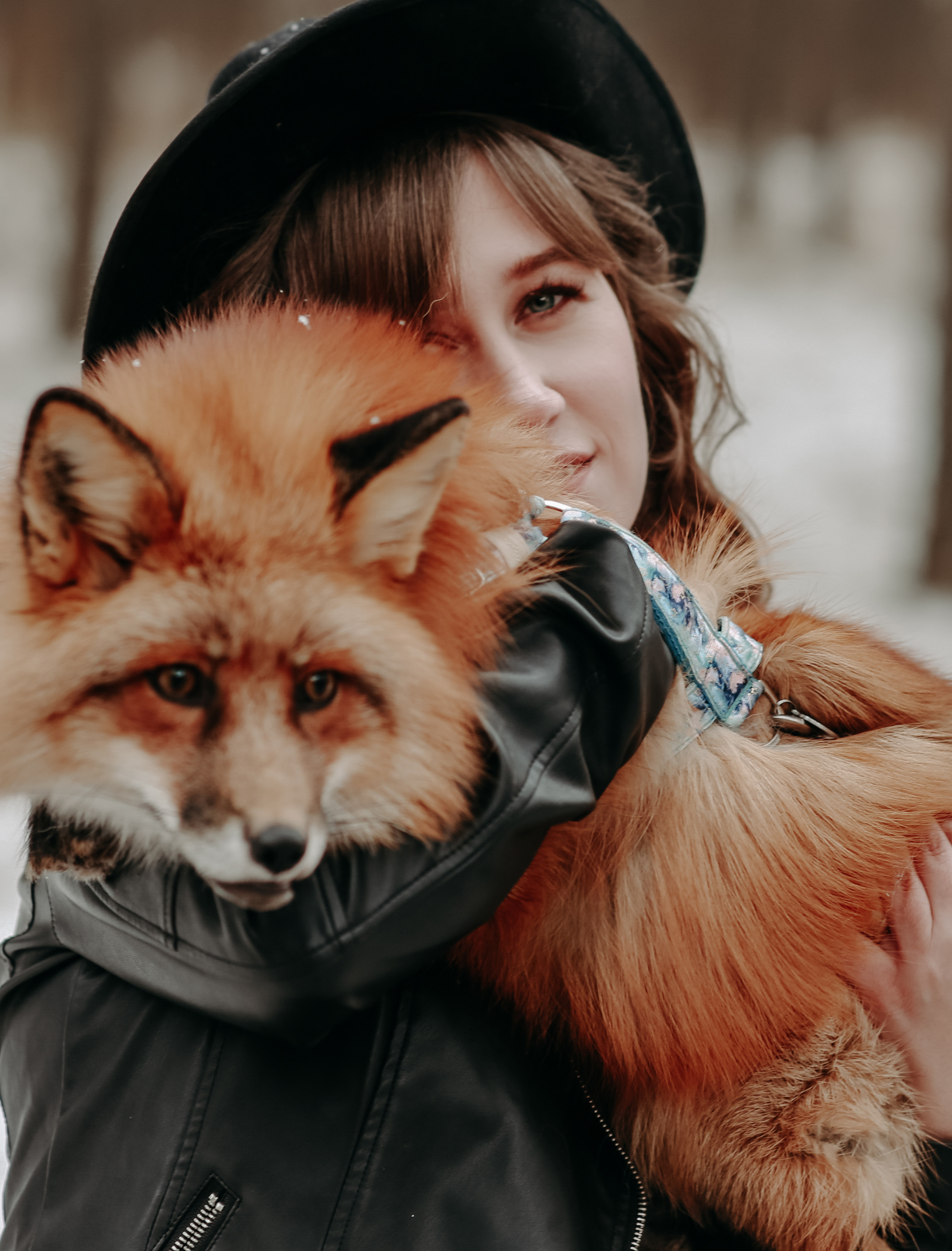 Евгения и Лисёнок. Фотограф Брянск