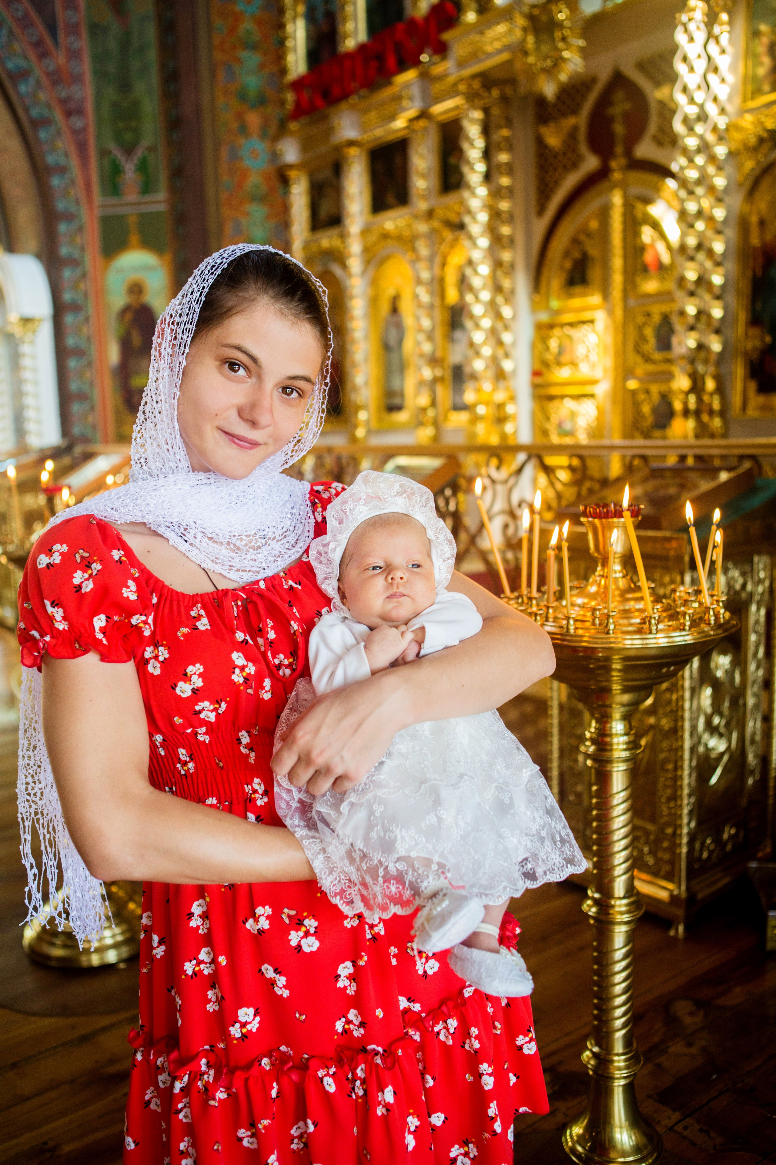 Крещение Надежды. Свято-Троицкий собор. Свадебный семейный и детский фотограф в Краснодаре Карина Федоровская