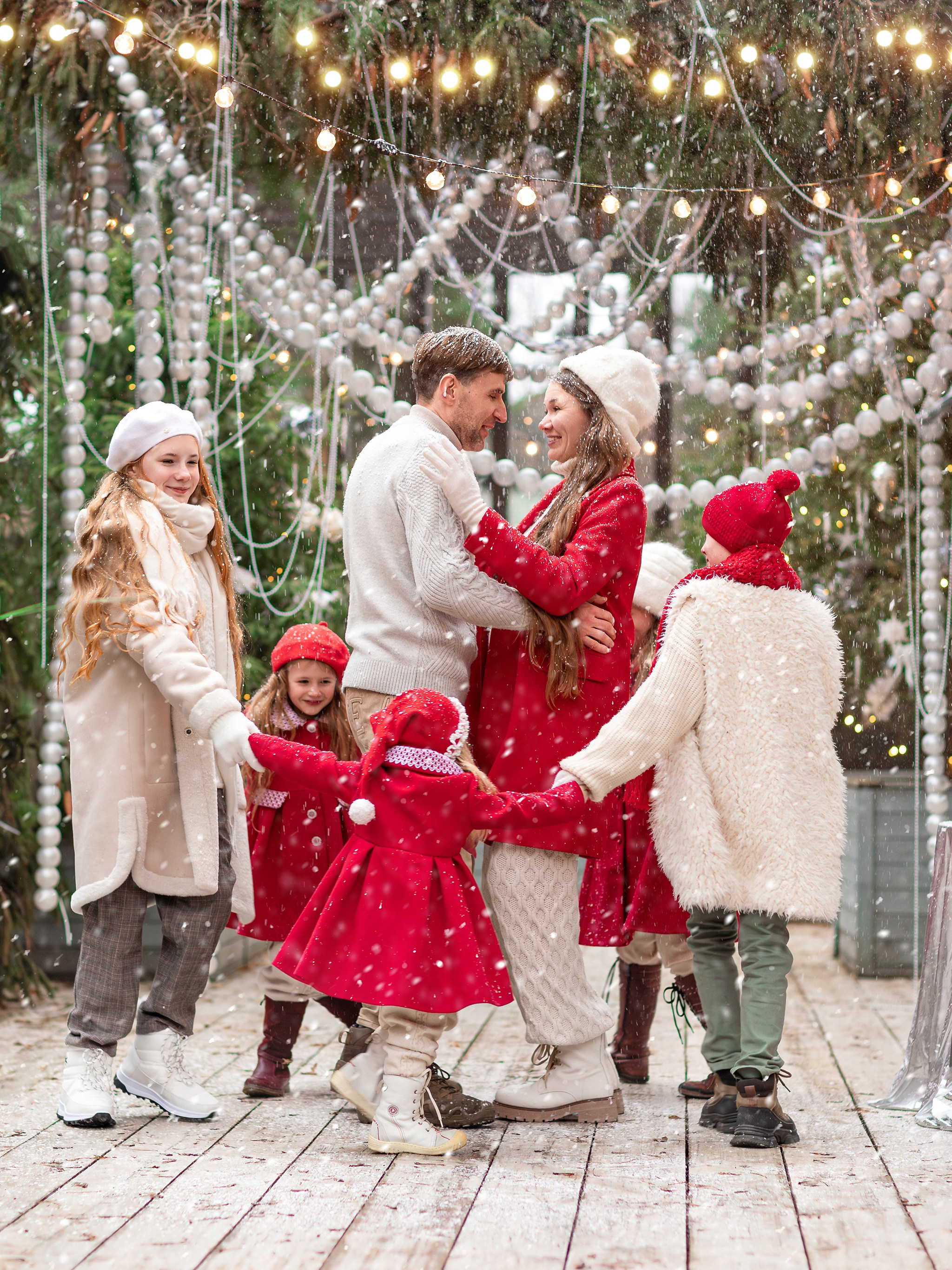Новогодняя семейная съемка. Детский и семейный фотограф Елена Михайлова в Москве