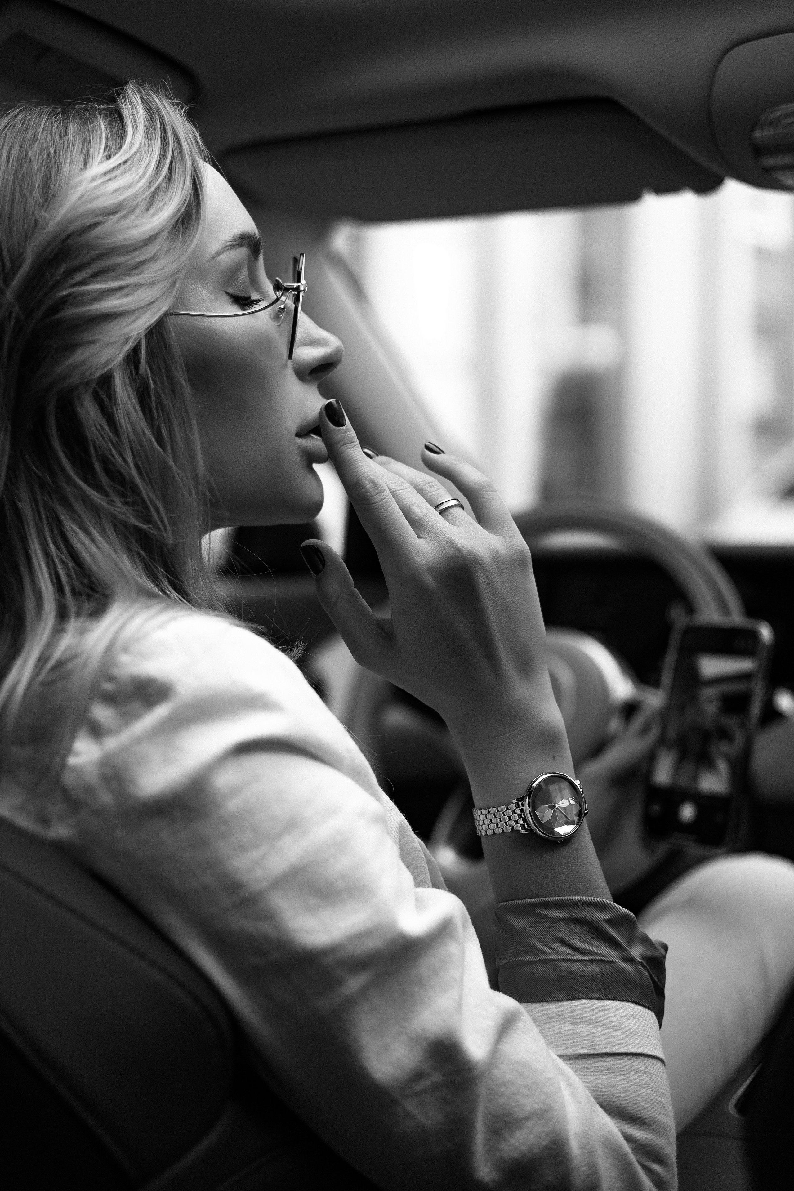 Съемки на улице. Анна Злищева