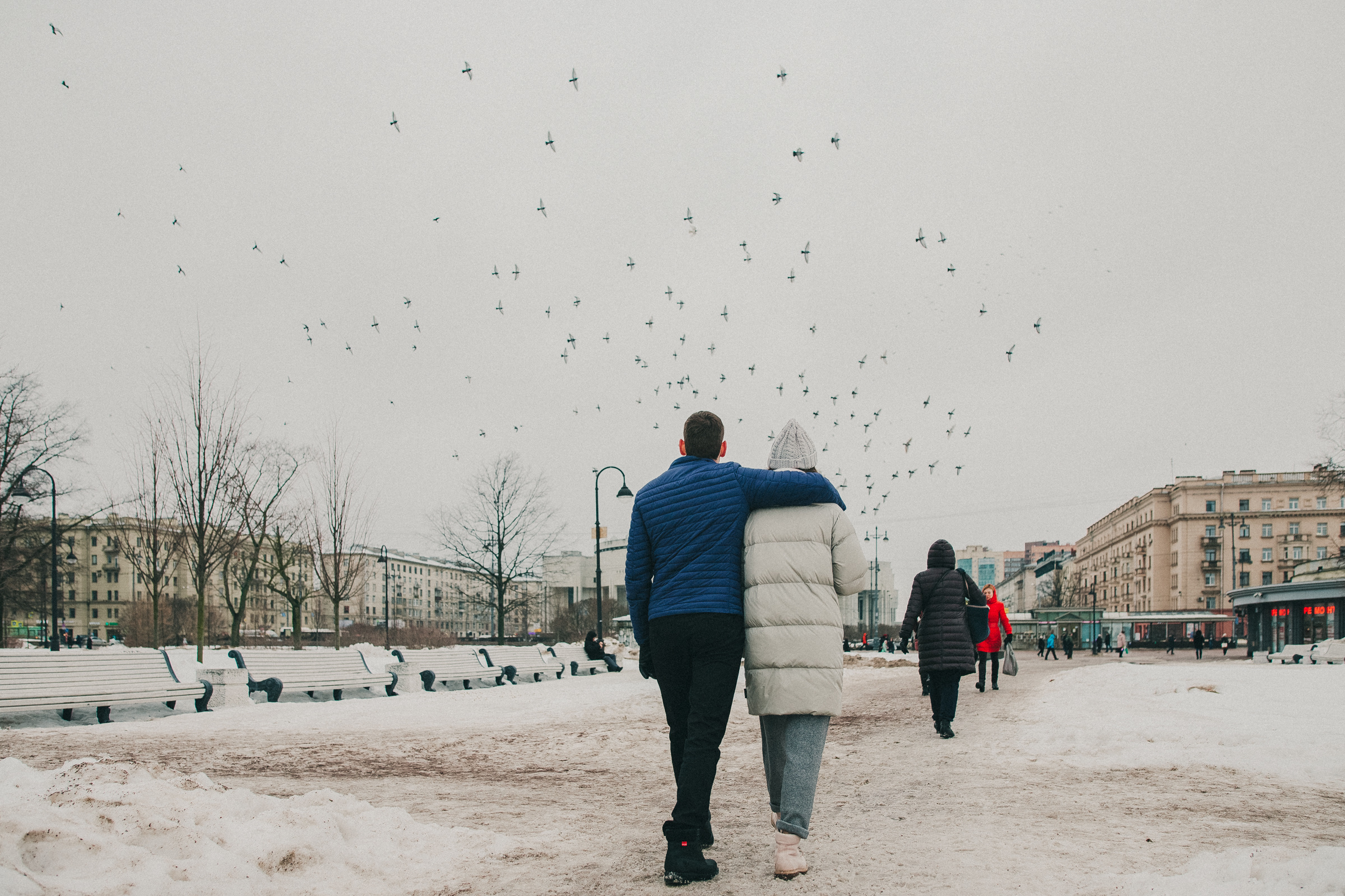 Субботняя прогулка Максима и Ани. Семейный фотограф, фотограф родов, репортажей фотограф в Санкт-Петербу