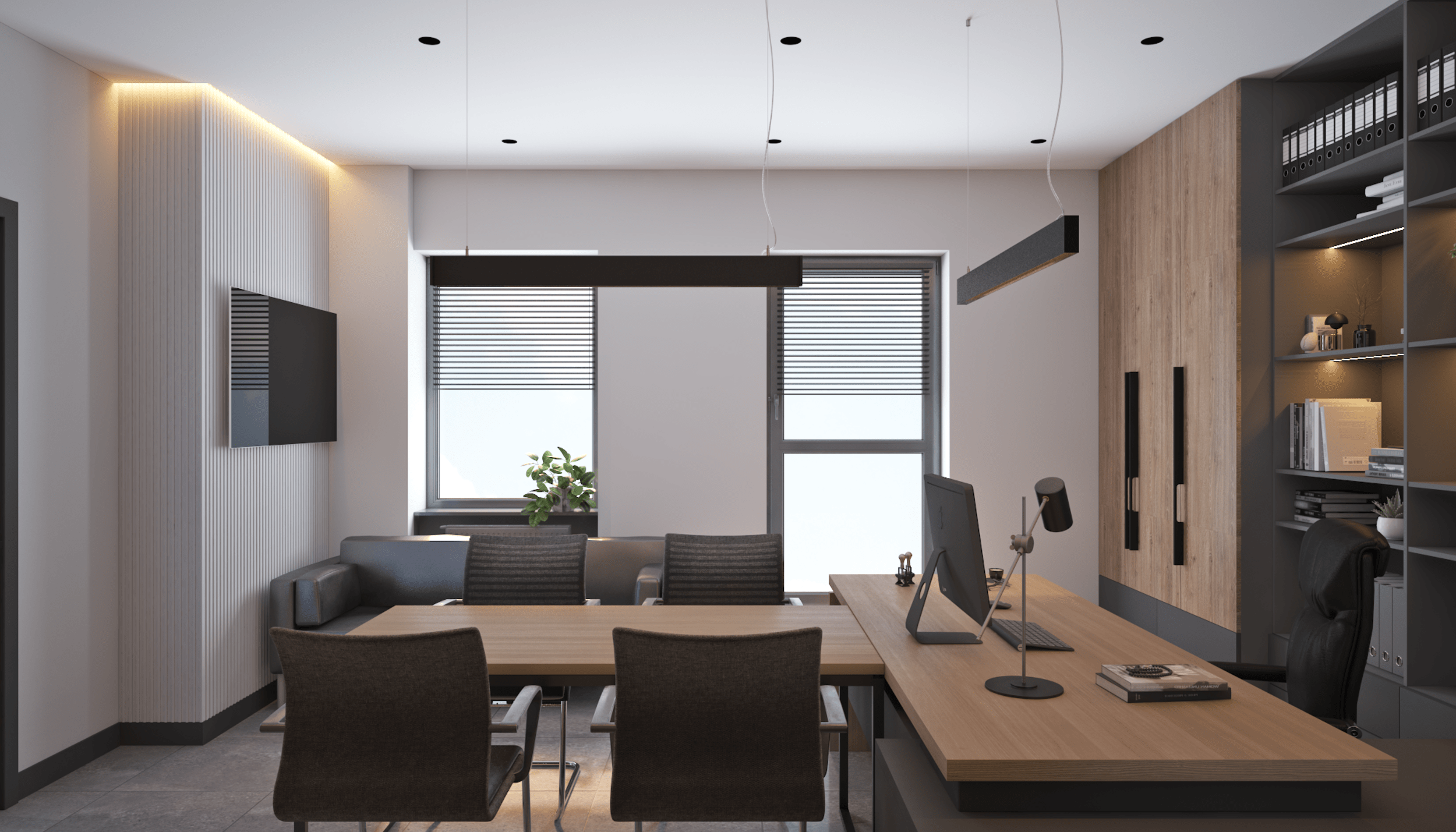 Офис компании Oknova. RASEN DESIGN. Архитектурные проекты зданий, интерьеров и благоустройства