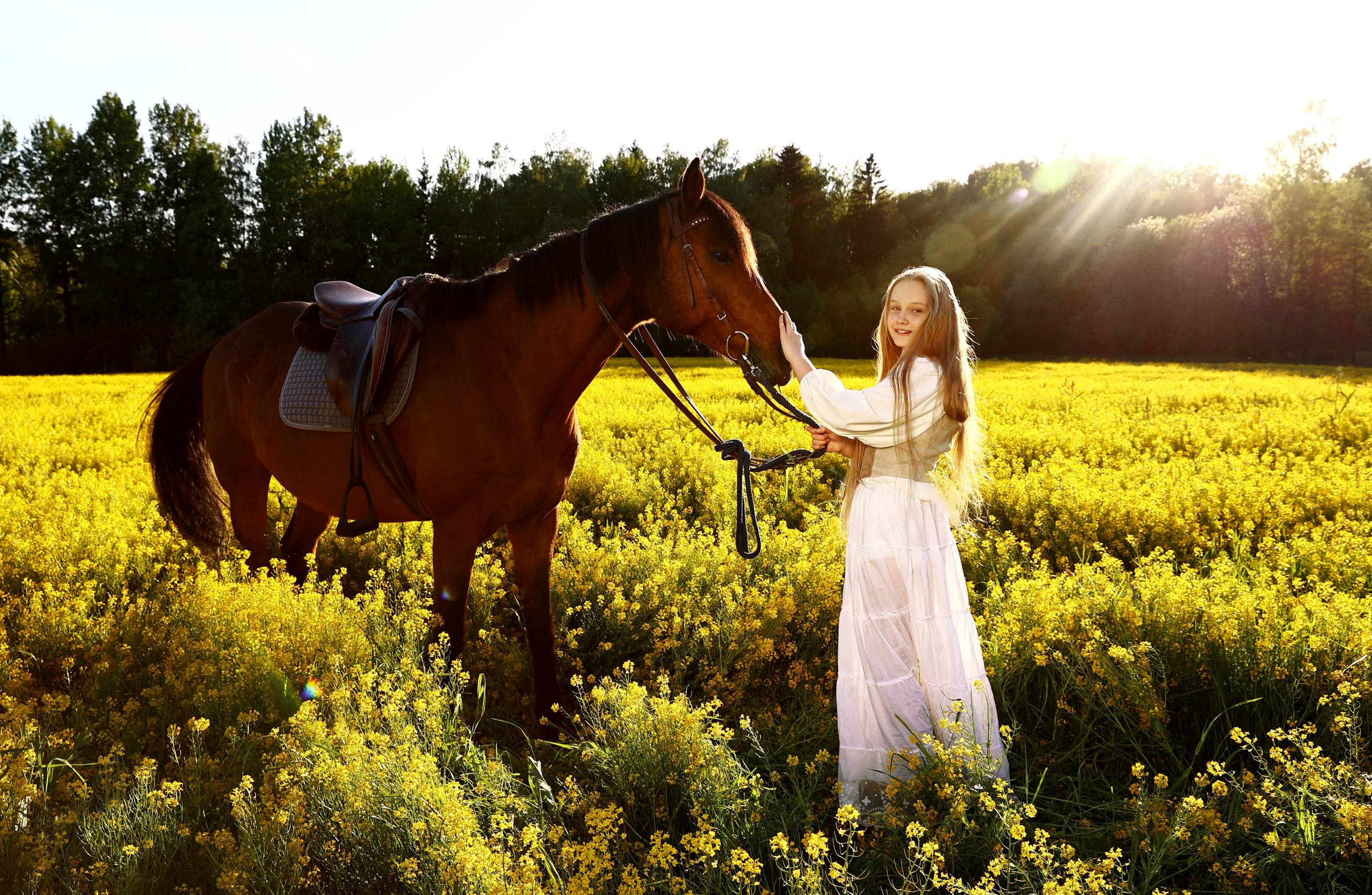 Съемка с конем на природе. Фотограф — Татьяна Кириллова, г. Санкт-Петербург