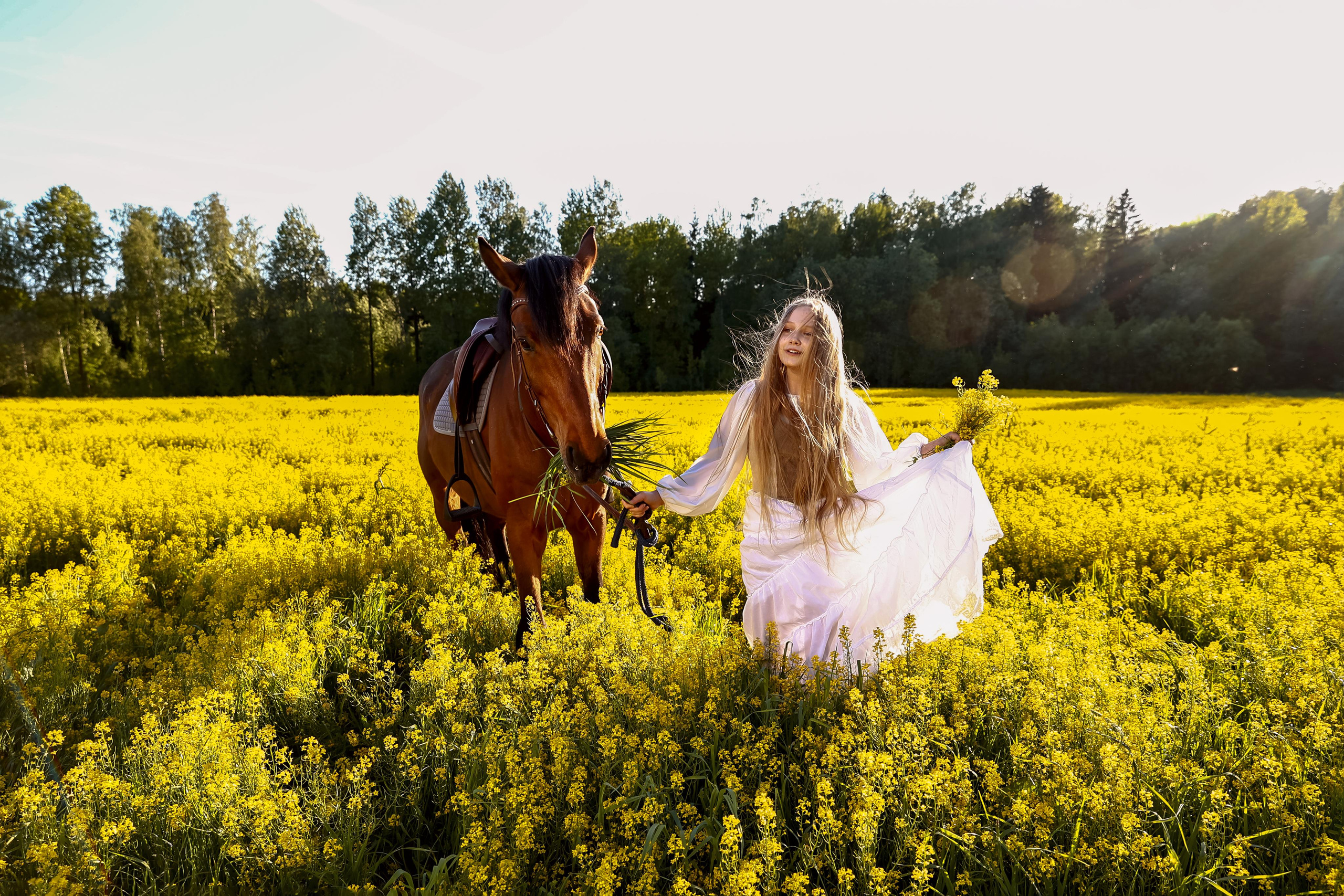 Съемка с конем на природе. Фотограф — Татьяна Кириллова, г. Санкт-Петербург