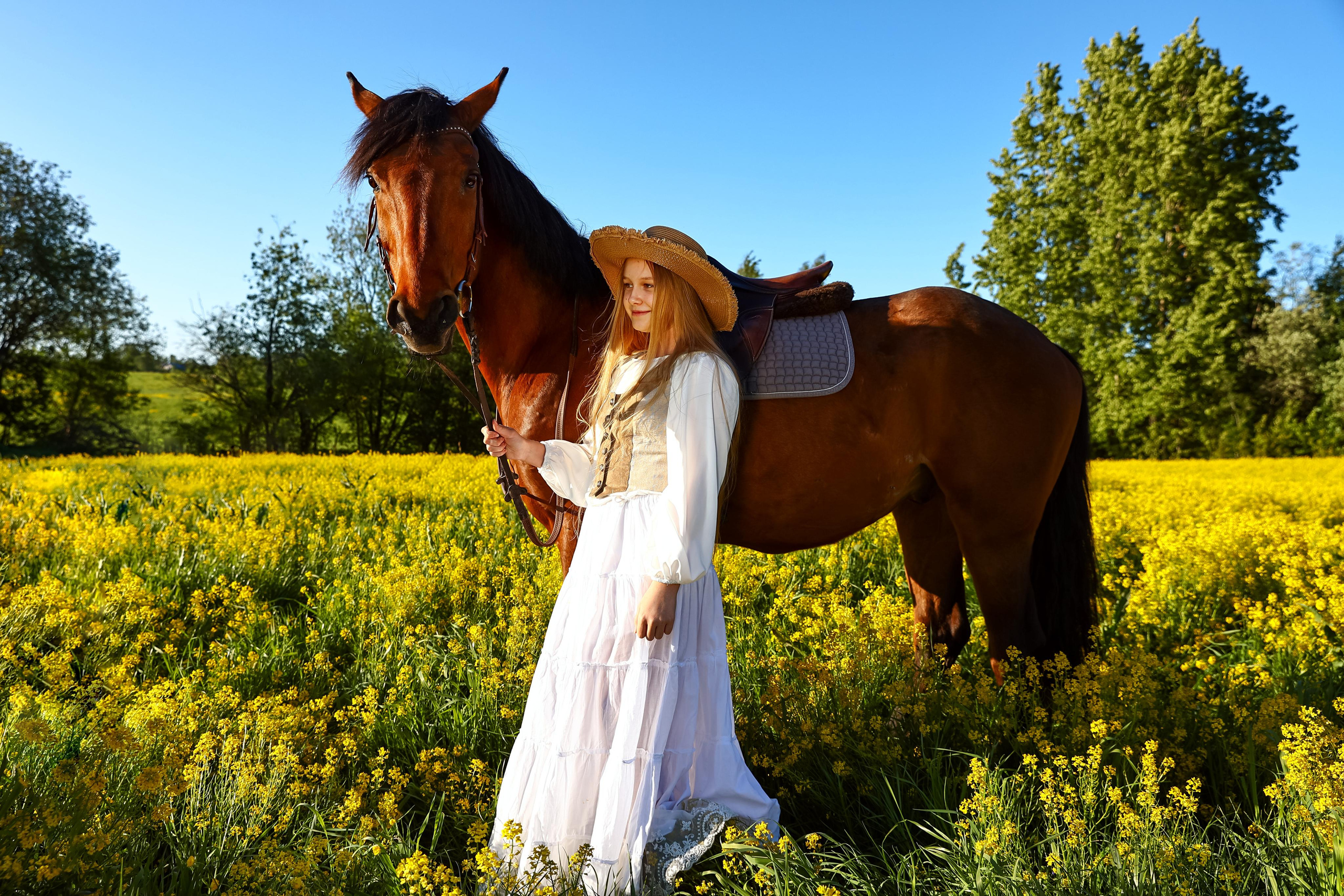 Съемка с конем на природе. Фотограф — Татьяна Кириллова, г. Санкт-Петербург
