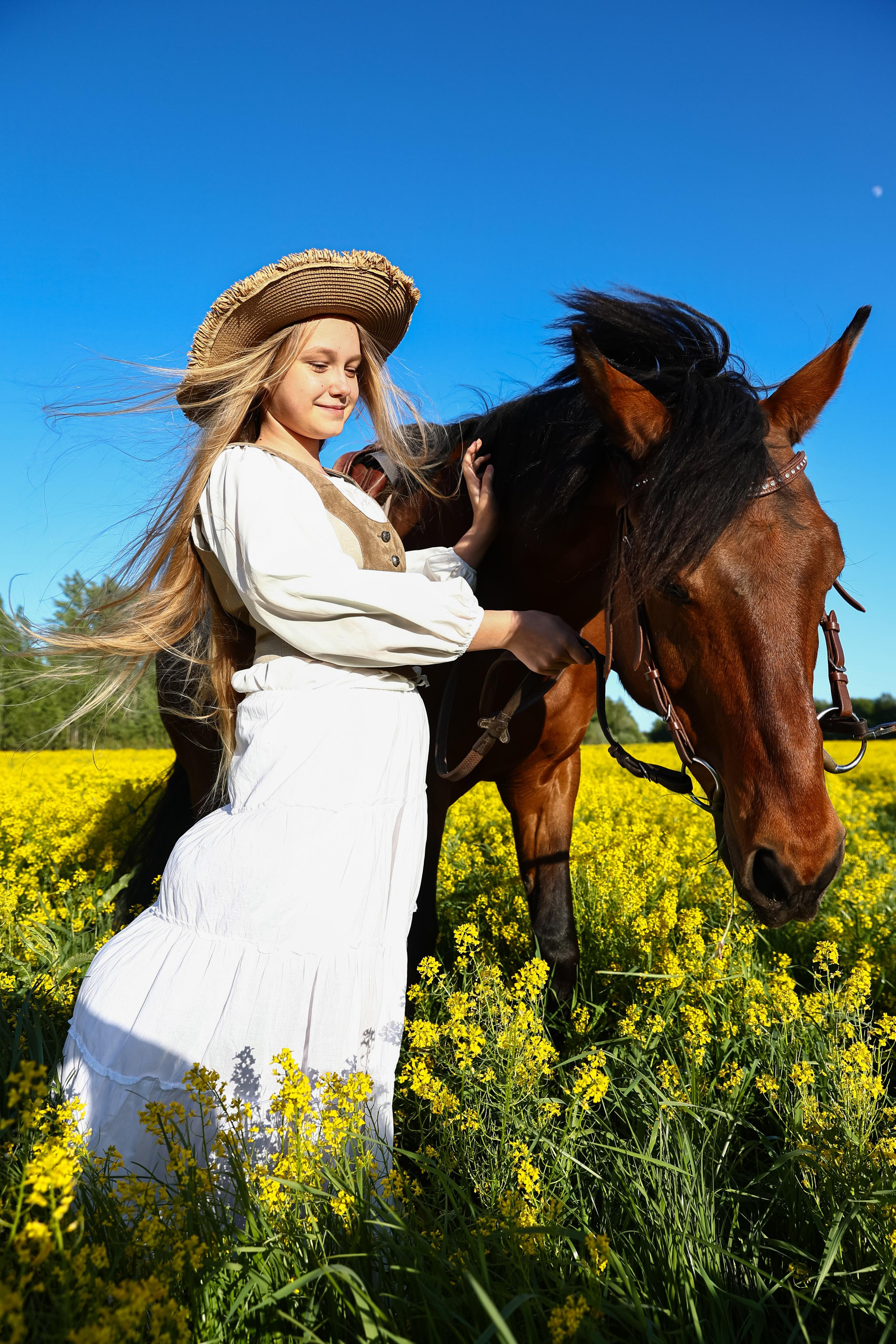 Съемка с конем на природе. Фотограф — Татьяна Кириллова, г. Санкт-Петербург