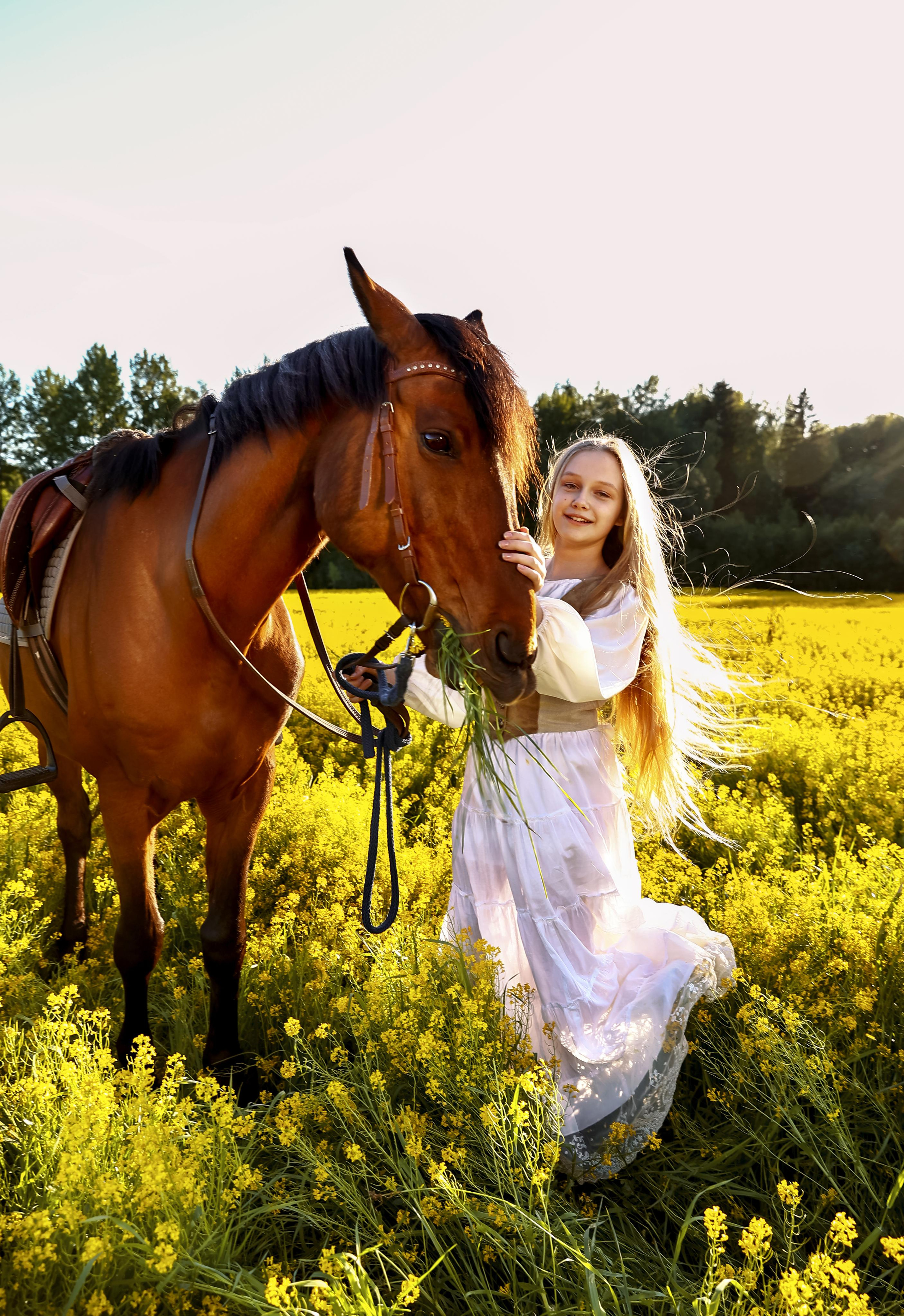 Съемка с конем на природе. Фотограф — Татьяна Кириллова, г. Санкт-Петербург