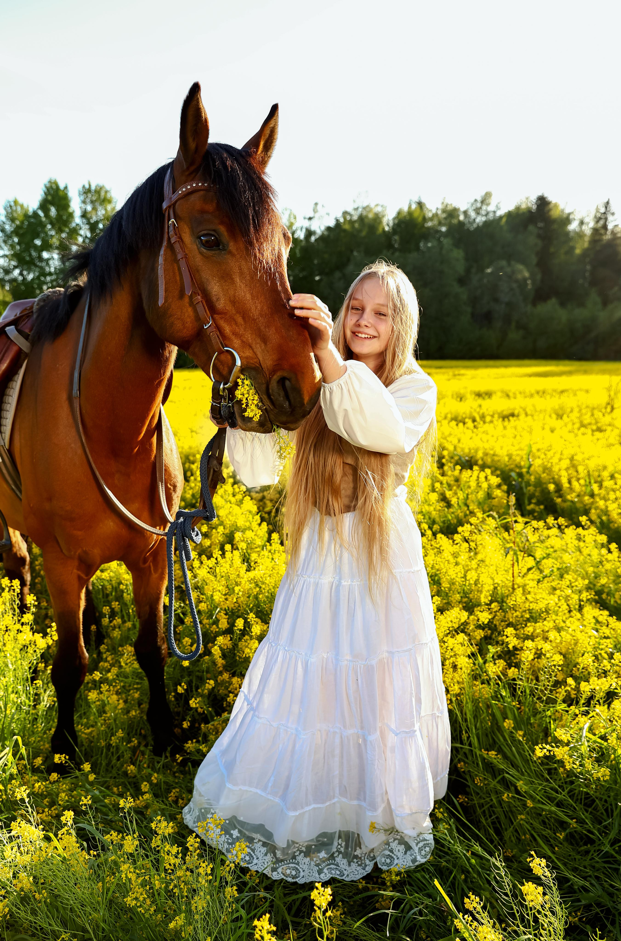 Съемка с конем на природе. Фотограф — Татьяна Кириллова, г. Санкт-Петербург