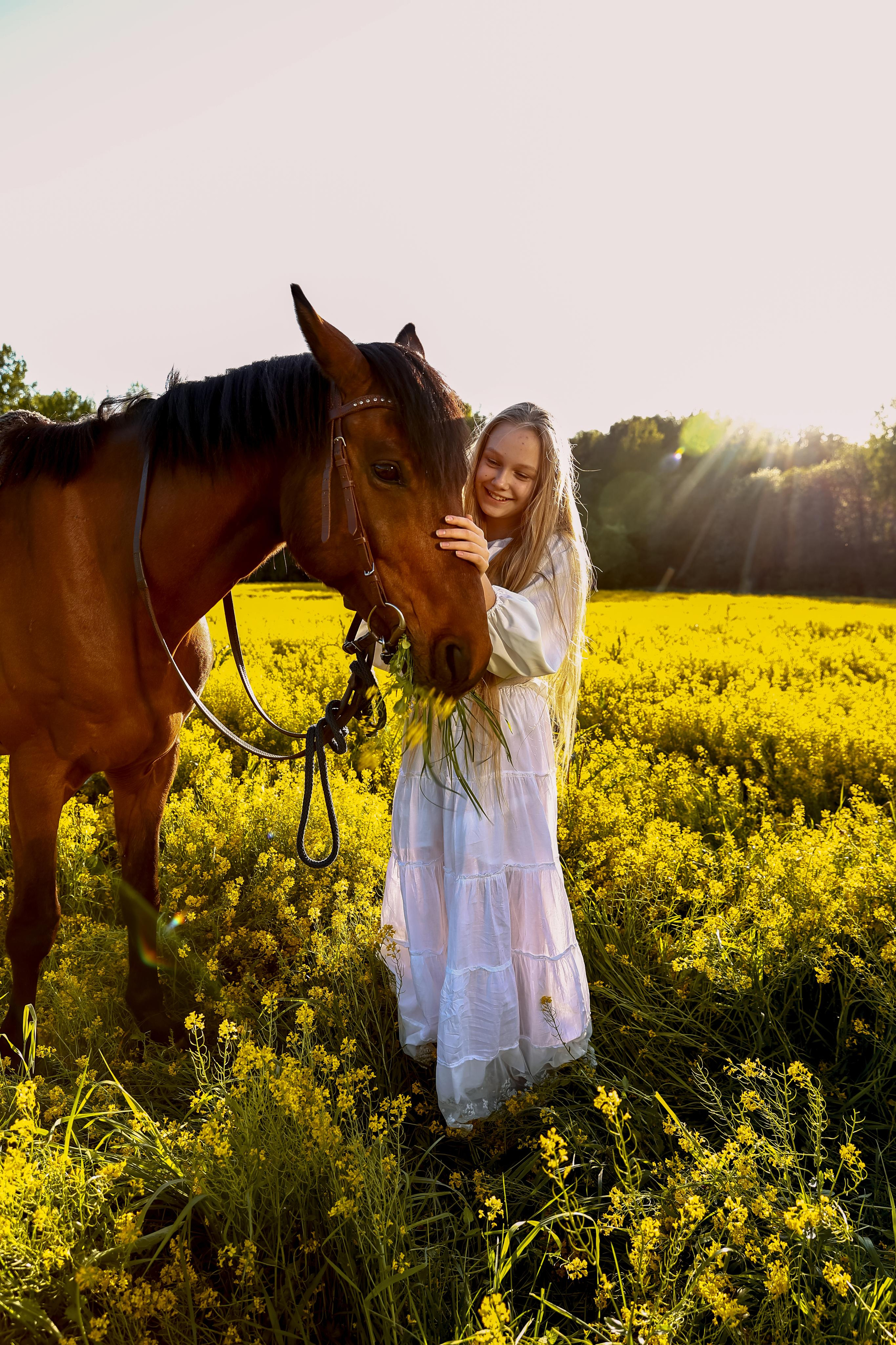 Съемка с конем на природе. Фотограф — Татьяна Кириллова, г. Санкт-Петербург