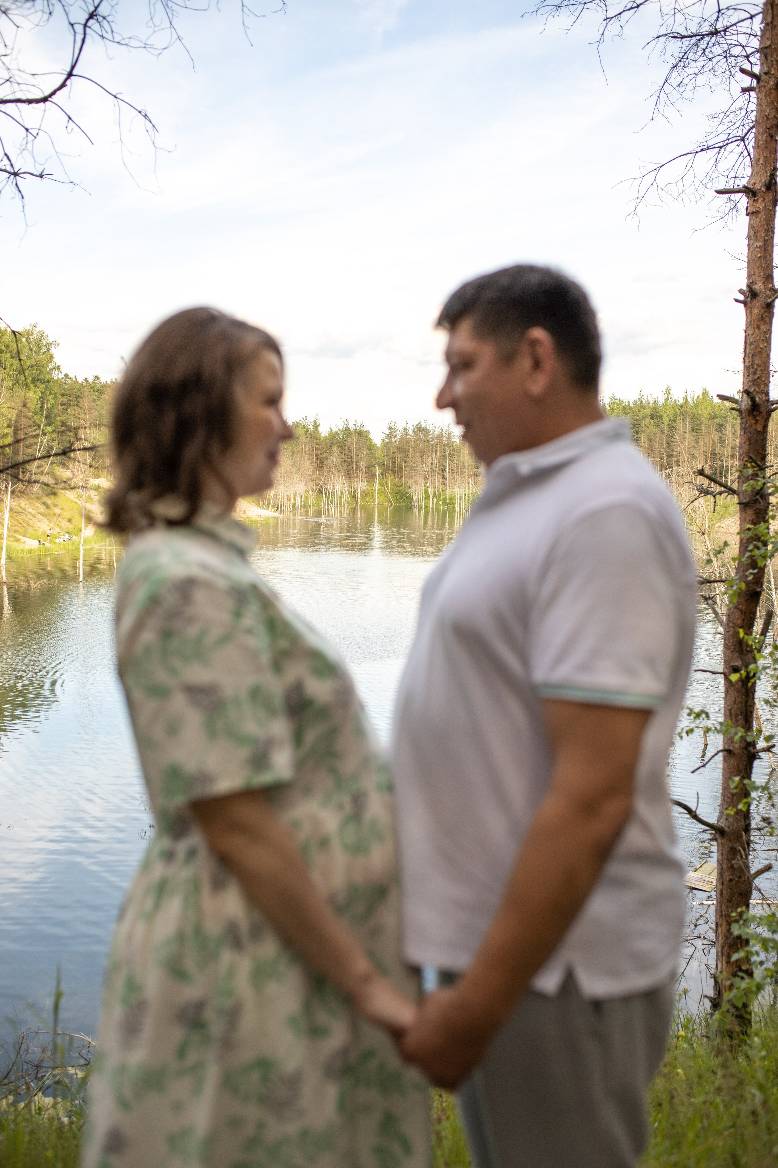 Фотосессия беременности на карьере. Фотограф в Железнодорожном и Балашихе