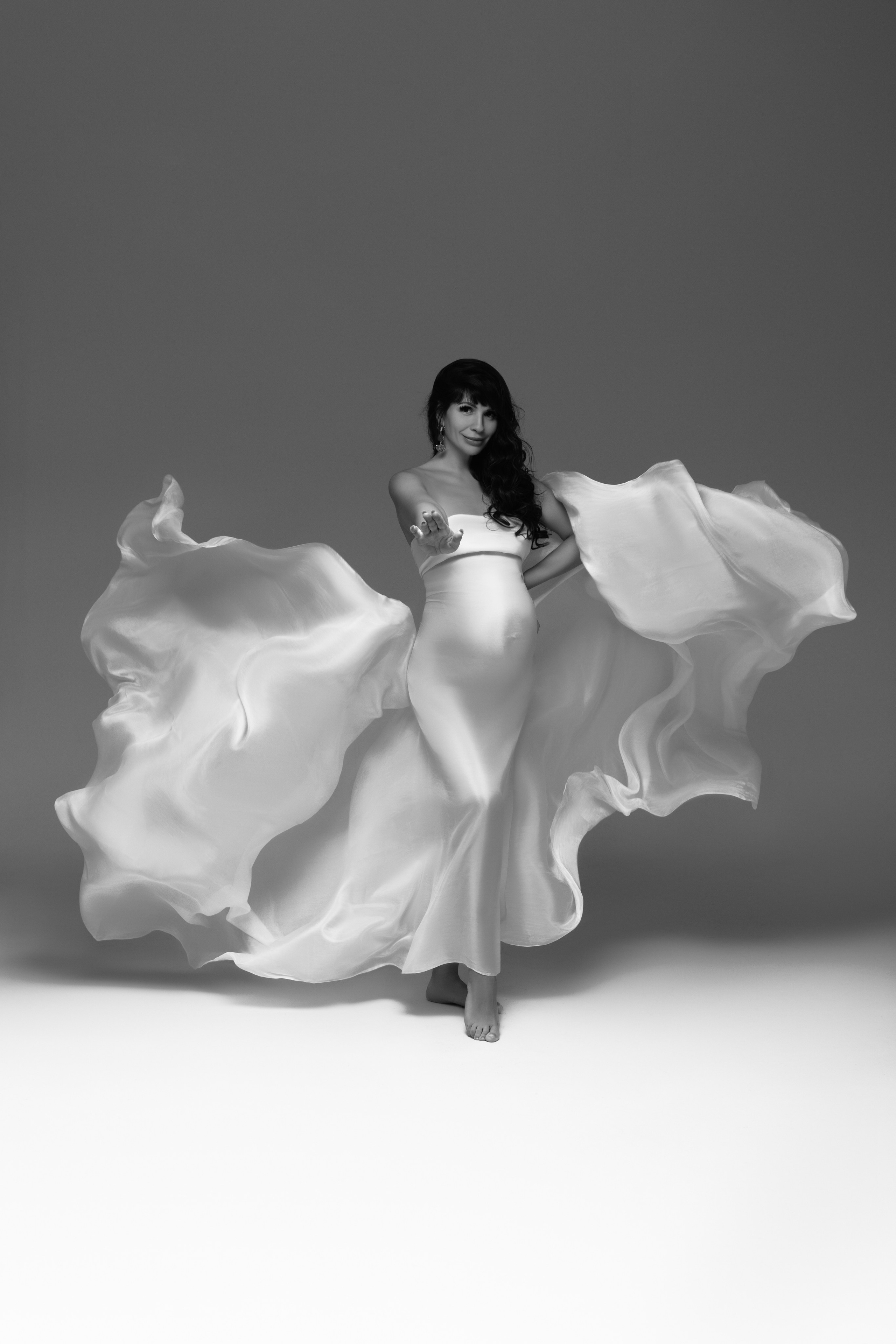 Кадры с летящей тканью. Фотограф беременности в Крыму Бобкова Ирина