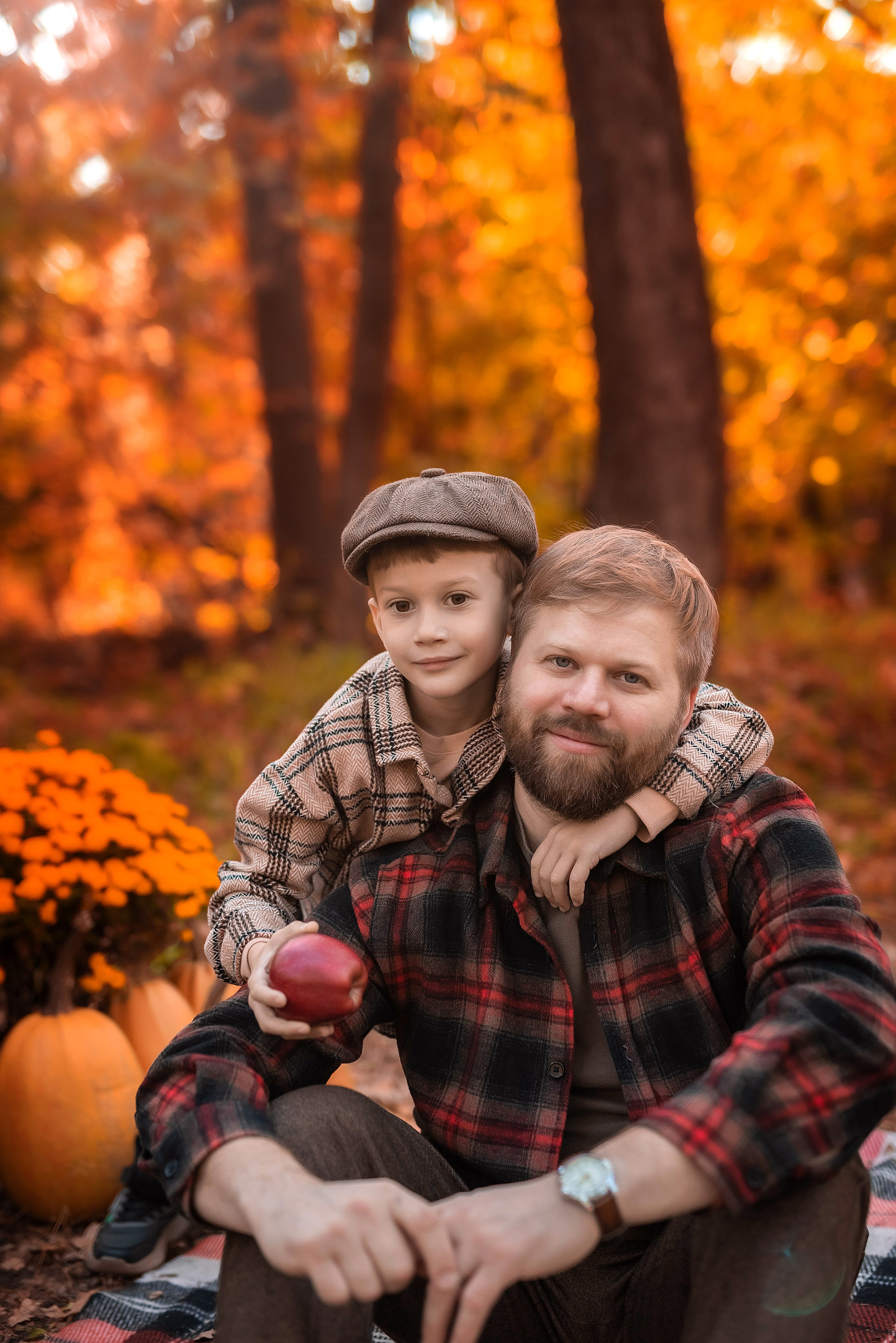 Осенняя фотосессия в лесу. Семейный, детский фотограф в Воронеже Анна Никитина