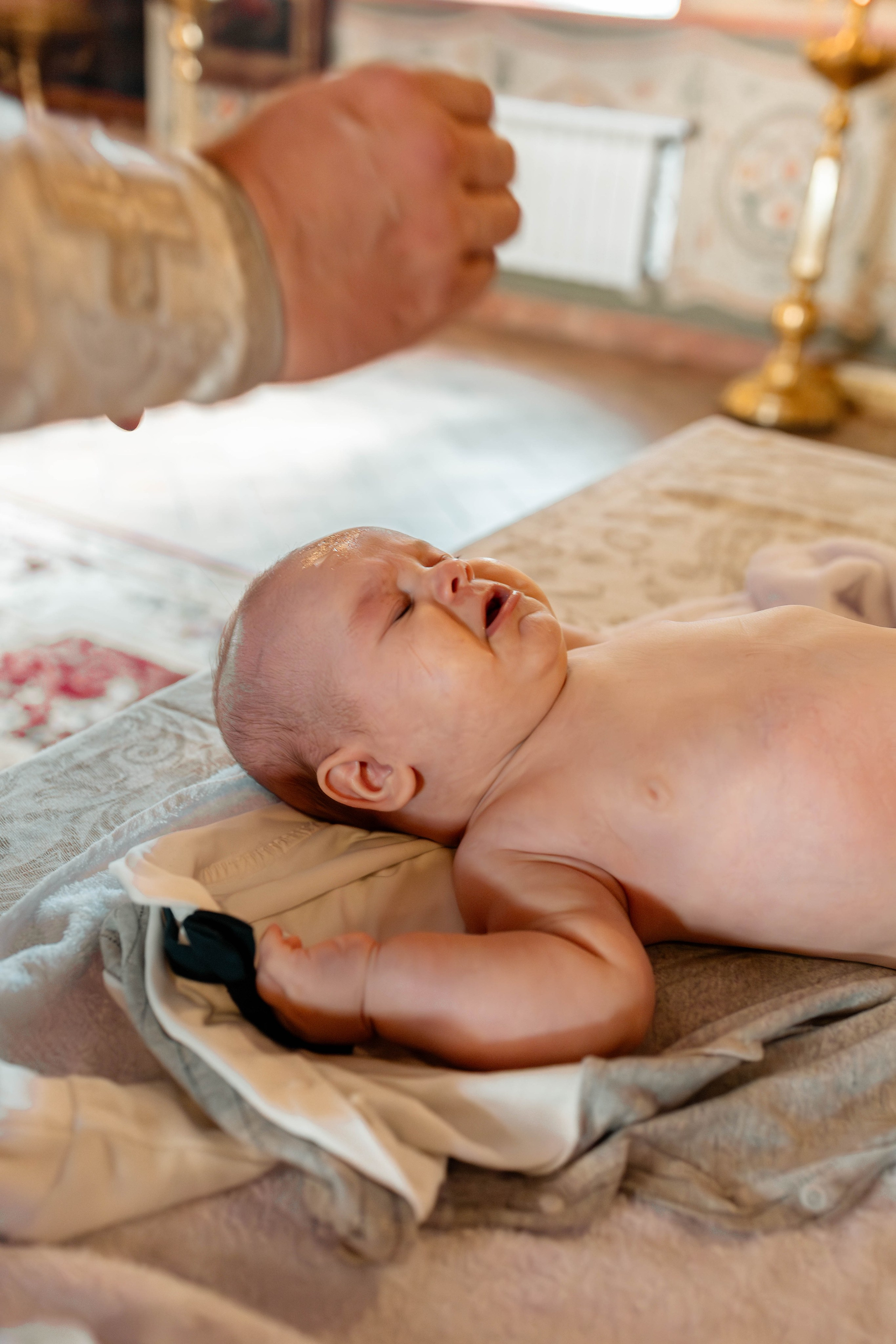 Таинство Крещения Евгения. Фотограф новорождённых Newborn Москва