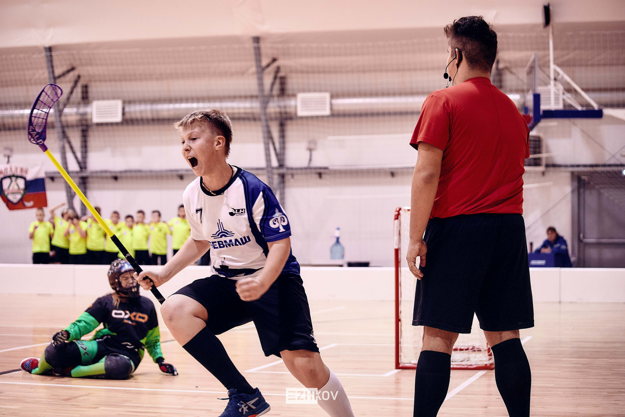 Всероссийская детская лига по флорболу "Русская осень" 25 - 26 -31 октября 2021. Нижний Новгород. Нижегородская область. База спорта "море спорта". Фотограф Ежков Алексей.