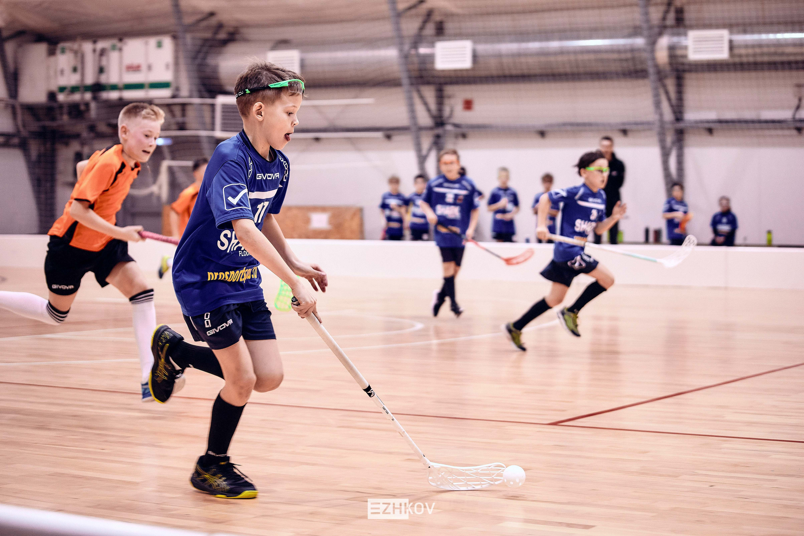 Всероссийская детская лига по флорболу "Русская осень" 25 - 26 -31 октября 2021. Нижний Новгород. Нижегородская область. База спорта "море спорта". Фотограф Ежков Алексей.