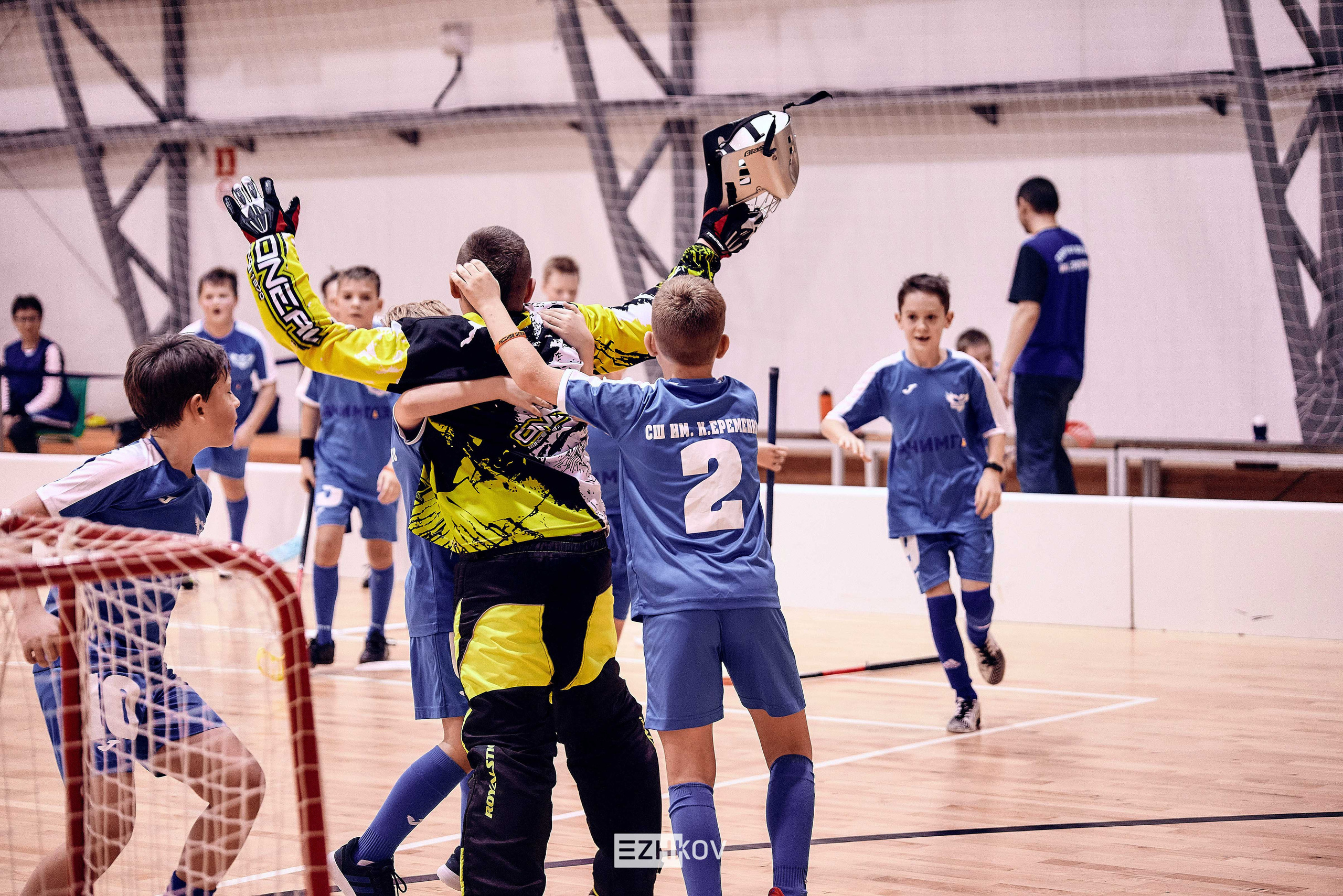Всероссийская детская лига по флорболу "Русская осень" 25 - 26 -31 октября 2021. Нижний Новгород. Нижегородская область. База спорта "море спорта". Фотограф Ежков Алексей.