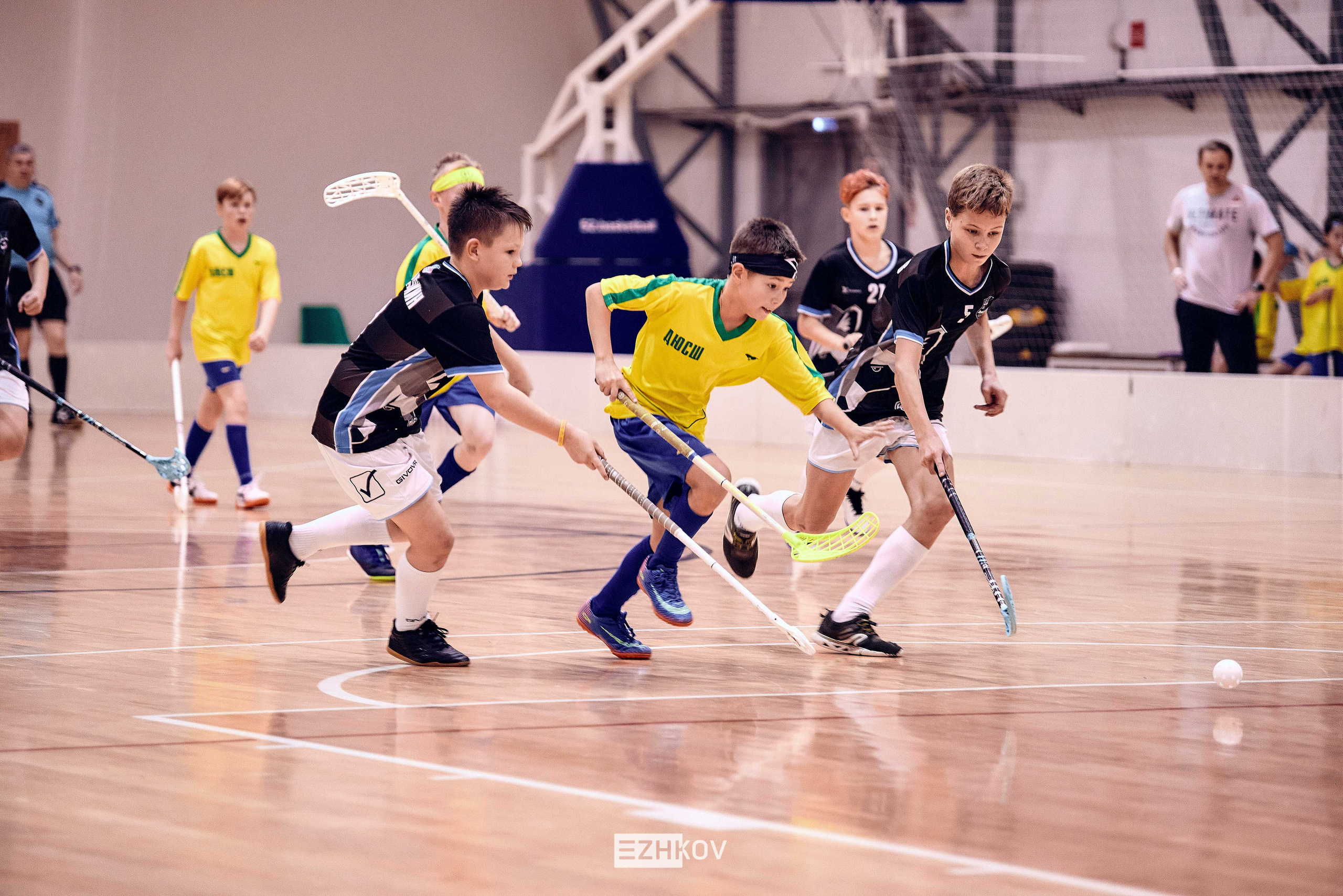 Всероссийская детская лига по флорболу "Русская осень" 25 - 26 -31 октября 2021. Нижний Новгород. Нижегородская область. База спорта "море спорта". Фотограф Ежков Алексей.