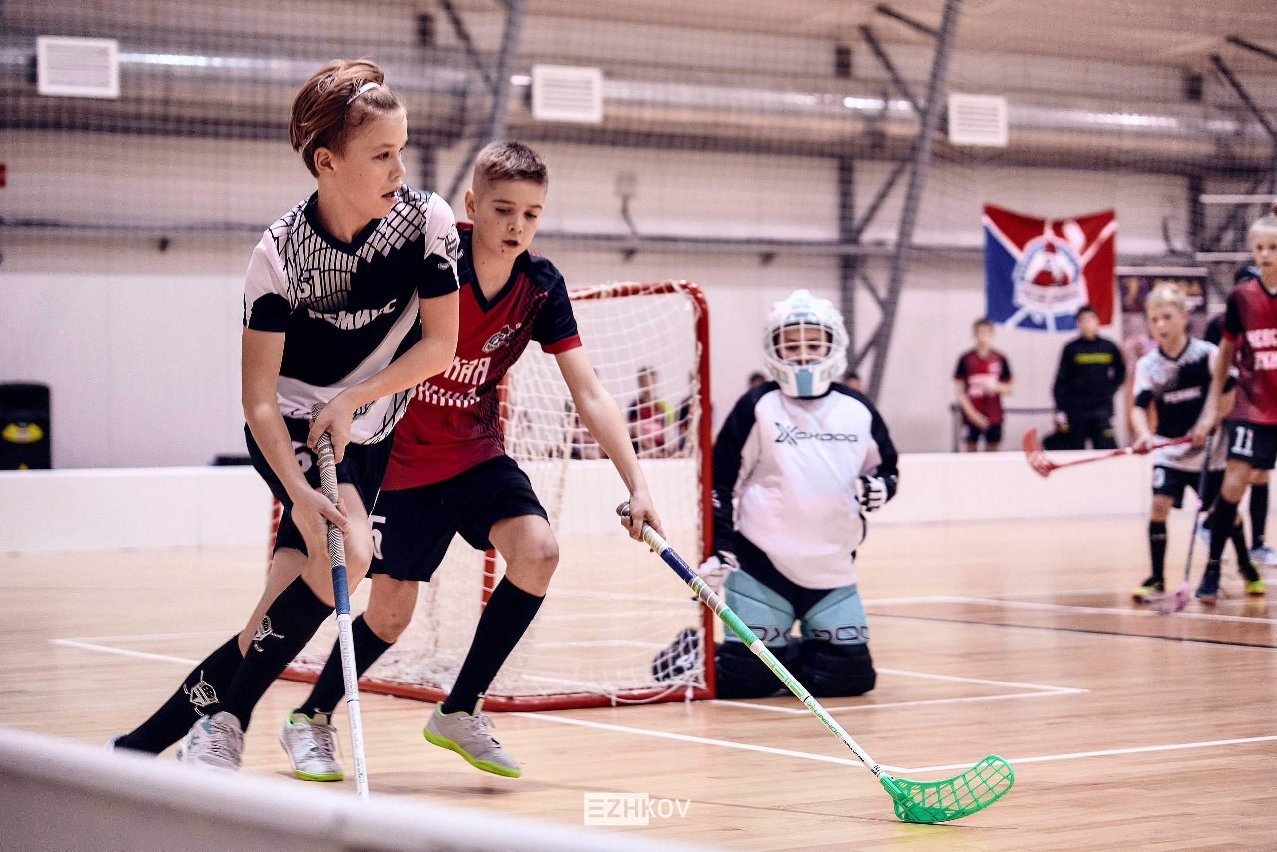Всероссийская детская лига по флорболу "Русская осень" 25 - 26 -31 октября 2021. Нижний Новгород. Нижегородская область. База спорта "море спорта". Фотограф Ежков Алексей.