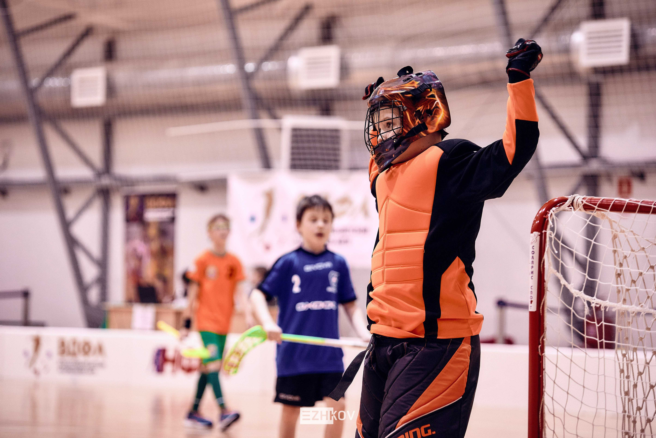Всероссийская детская лига по флорболу "Русская осень" 25 - 26 -31 октября 2021. Нижний Новгород. Нижегородская область. База спорта "море спорта". Фотограф Ежков Алексей.