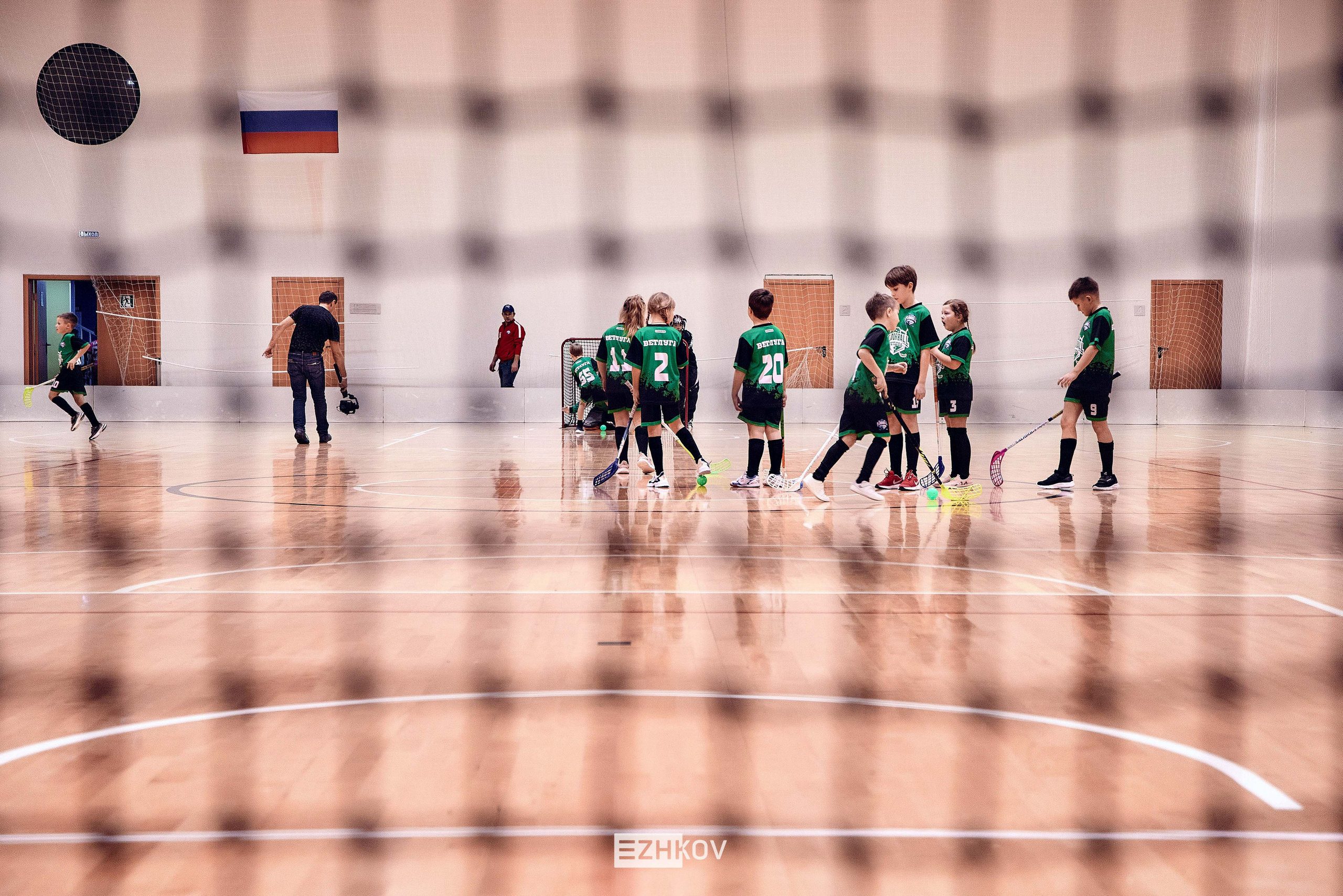Всероссийская детская лига по флорболу "Русская осень" 25 - 26 -31 октября 2021. Нижний Новгород. Нижегородская область. База спорта "море спорта". Фотограф Ежков Алексей.