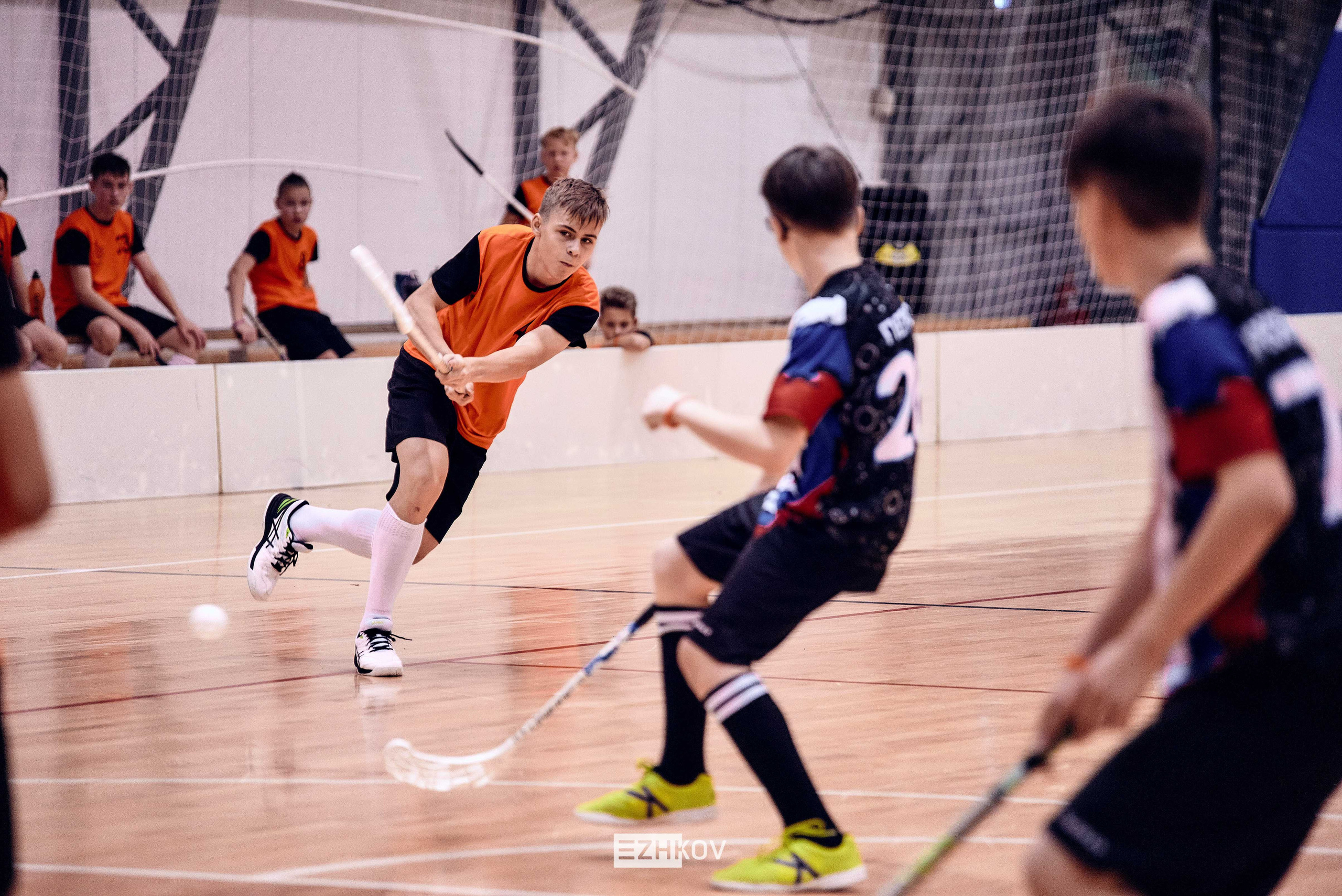 Всероссийская детская лига по флорболу "Русская осень" 25 - 26 -31 октября 2021. Нижний Новгород. Нижегородская область. База спорта "море спорта". Фотограф Ежков Алексей.