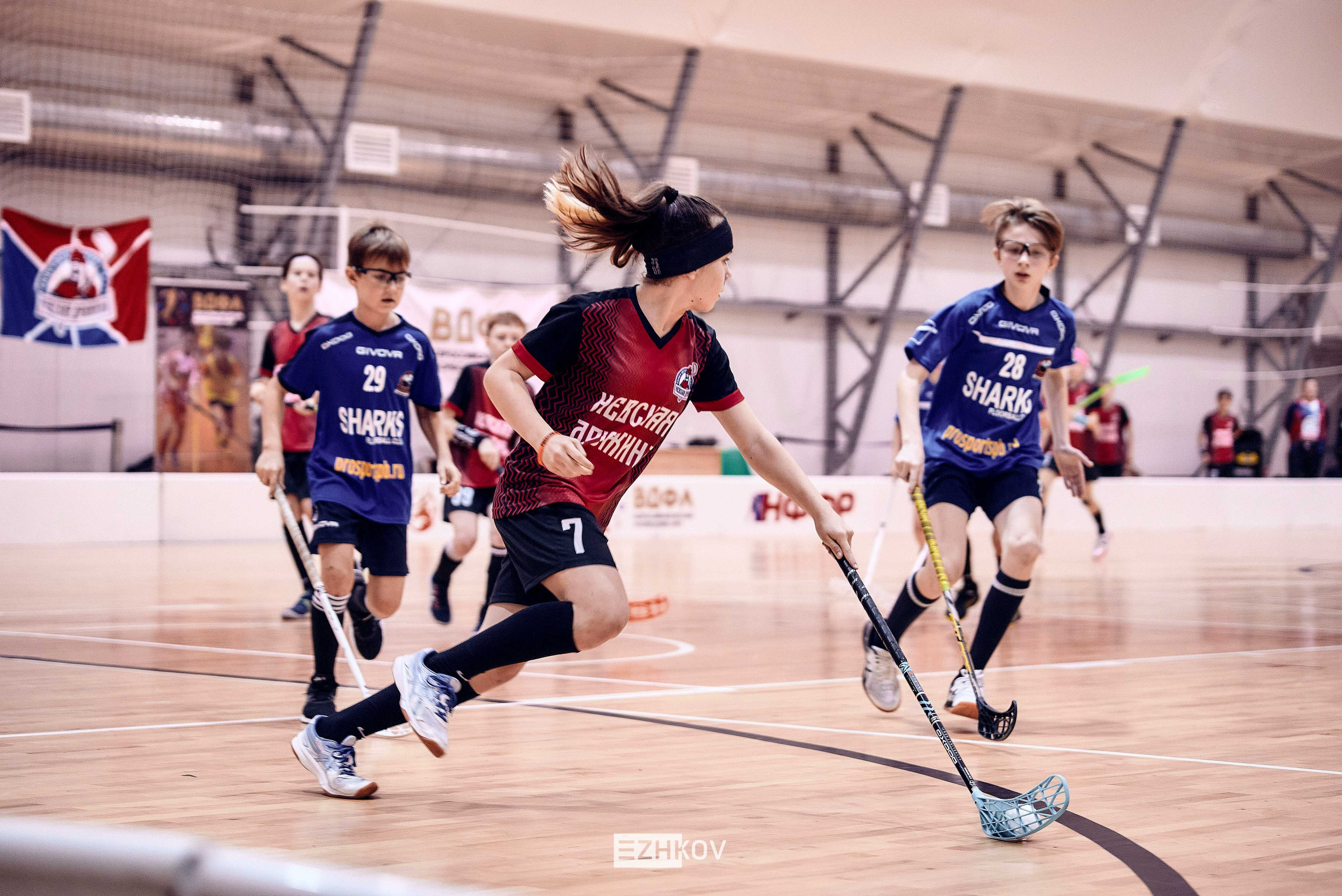 Всероссийская детская лига по флорболу "Русская осень" 25 - 26 -31 октября 2021. Нижний Новгород. Нижегородская область. База спорта "море спорта". Фотограф Ежков Алексей.